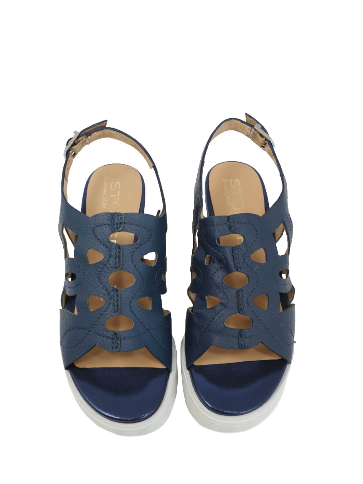 Sandali zeppa Blu Stonefly