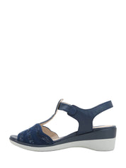 Sandali zeppa Blu Stonefly