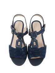 Sandali zeppa Blu Stonefly