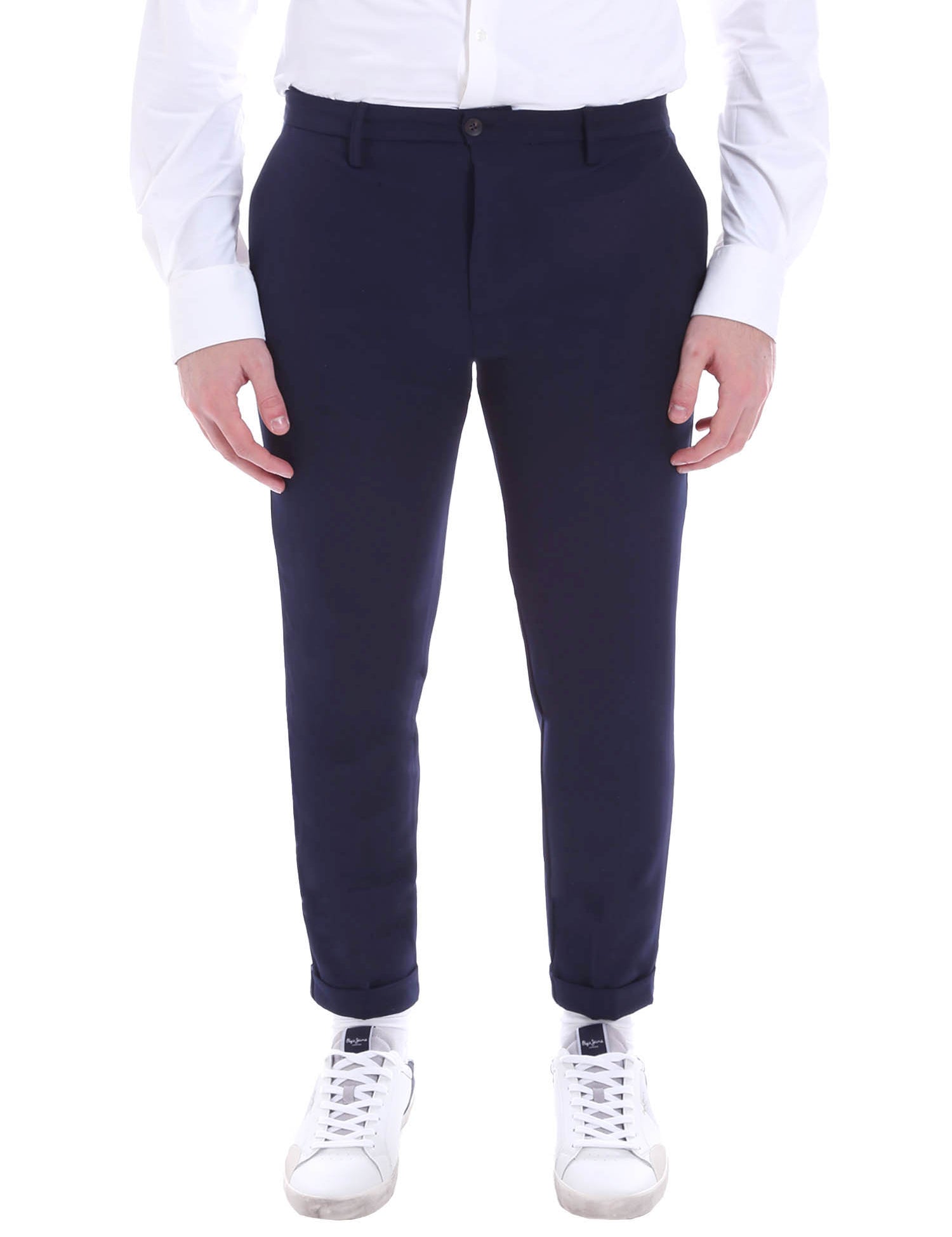 Pantaloni Blu Borgoni Milano