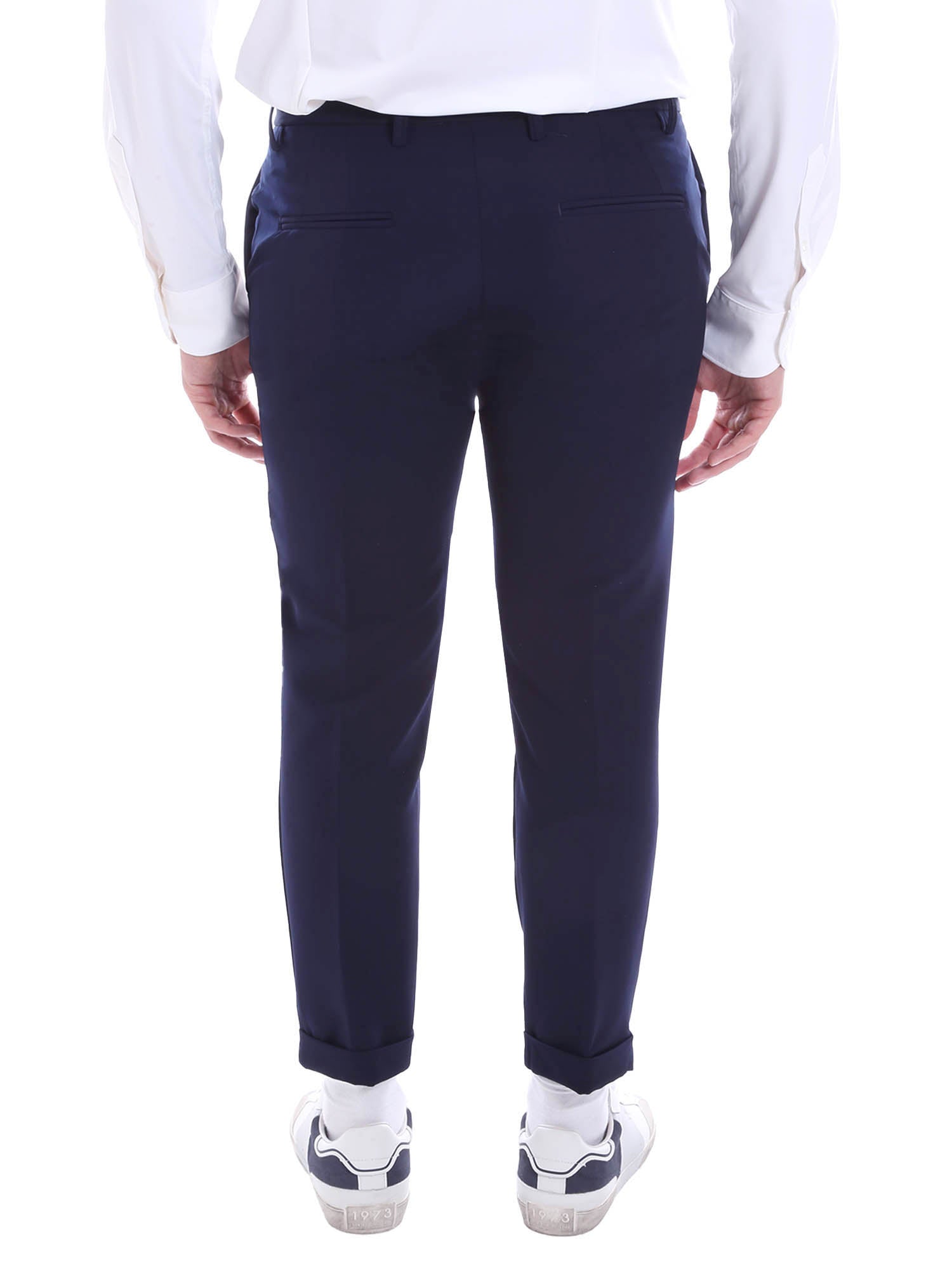 Pantaloni Blu Borgoni Milano