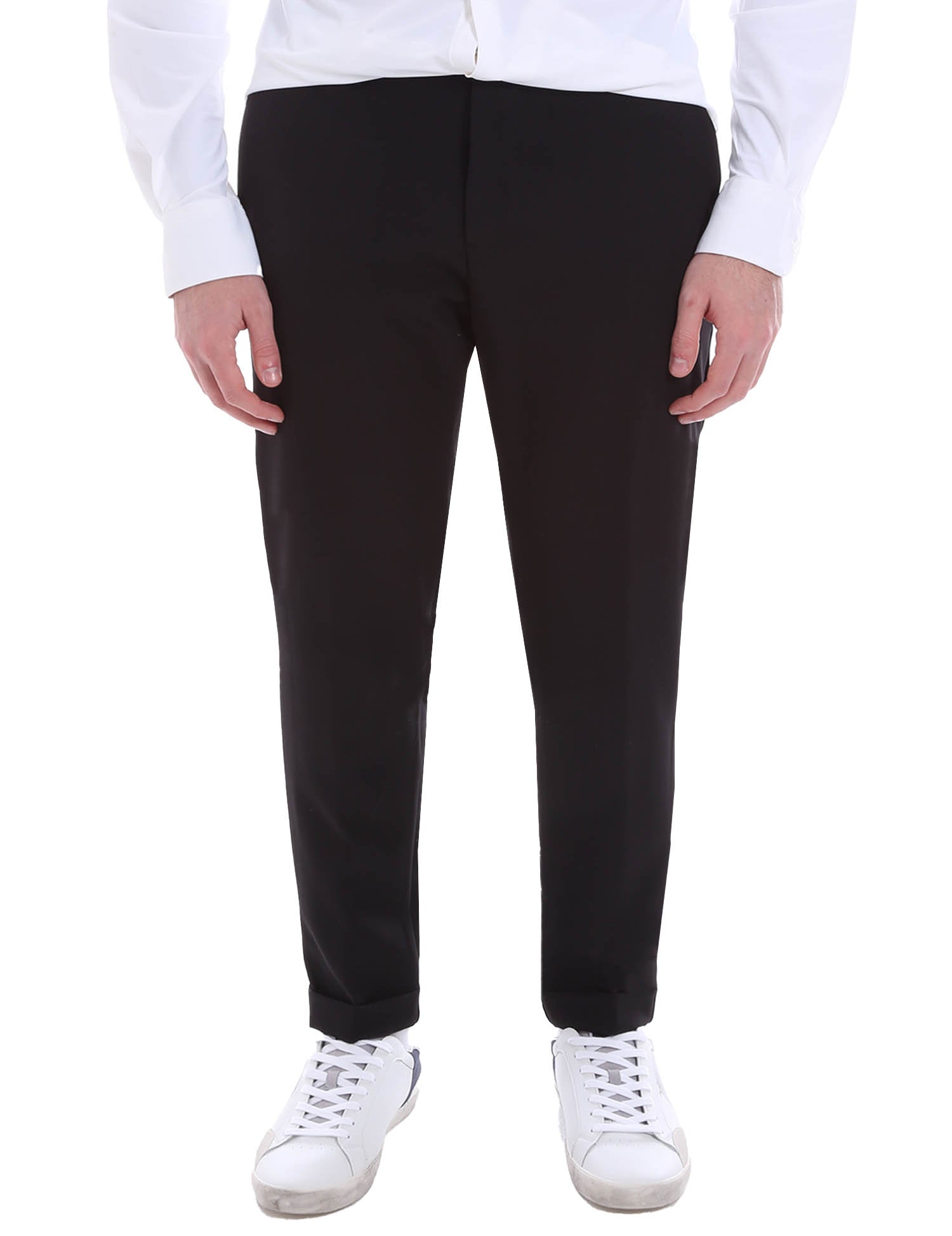 Pantaloni Nero Borgoni Milano