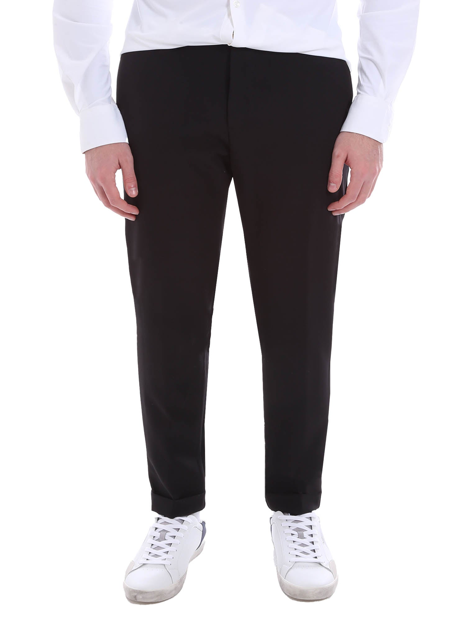Pantaloni Nero Borgoni Milano