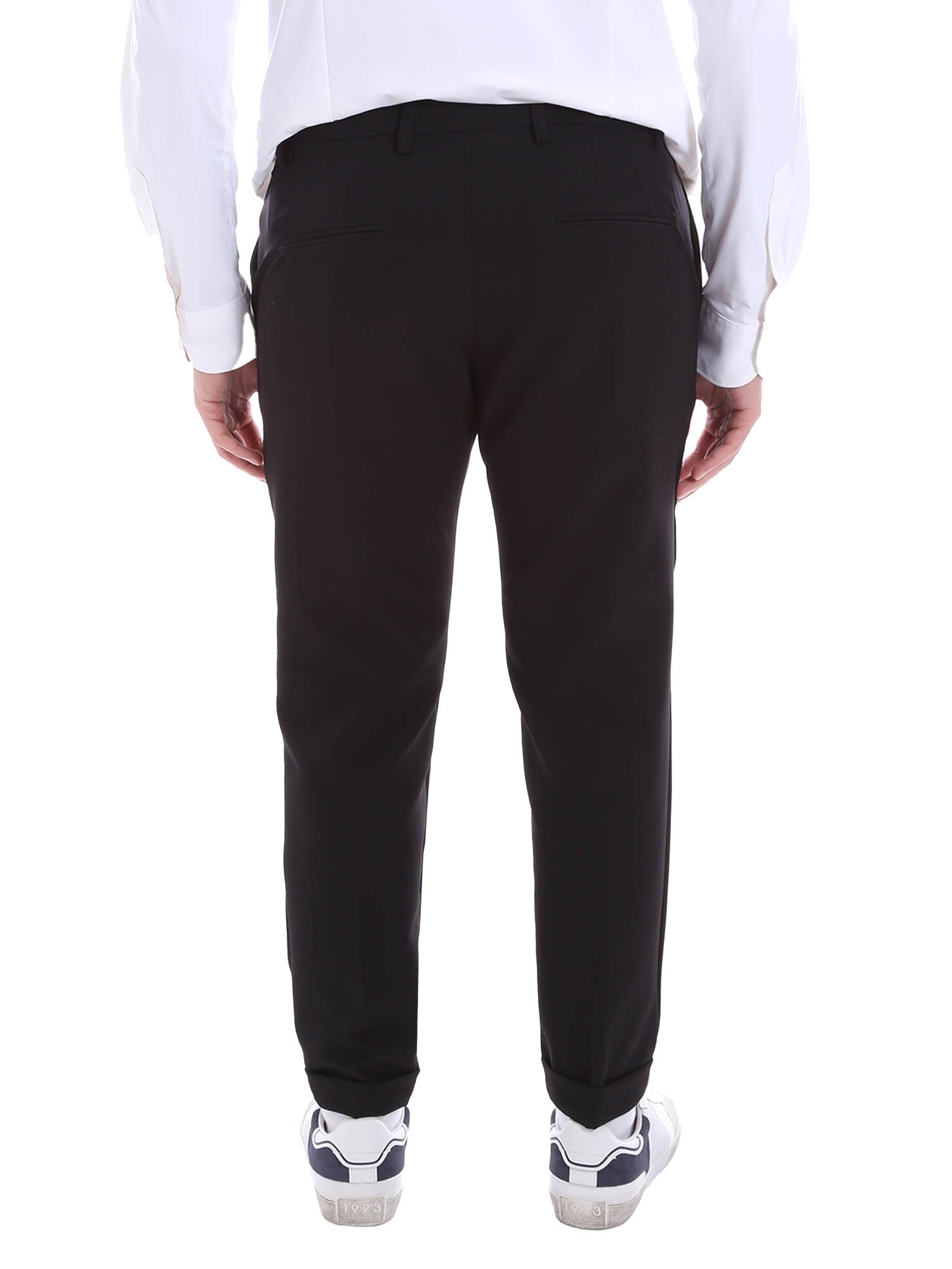 Pantaloni Nero Borgoni Milano