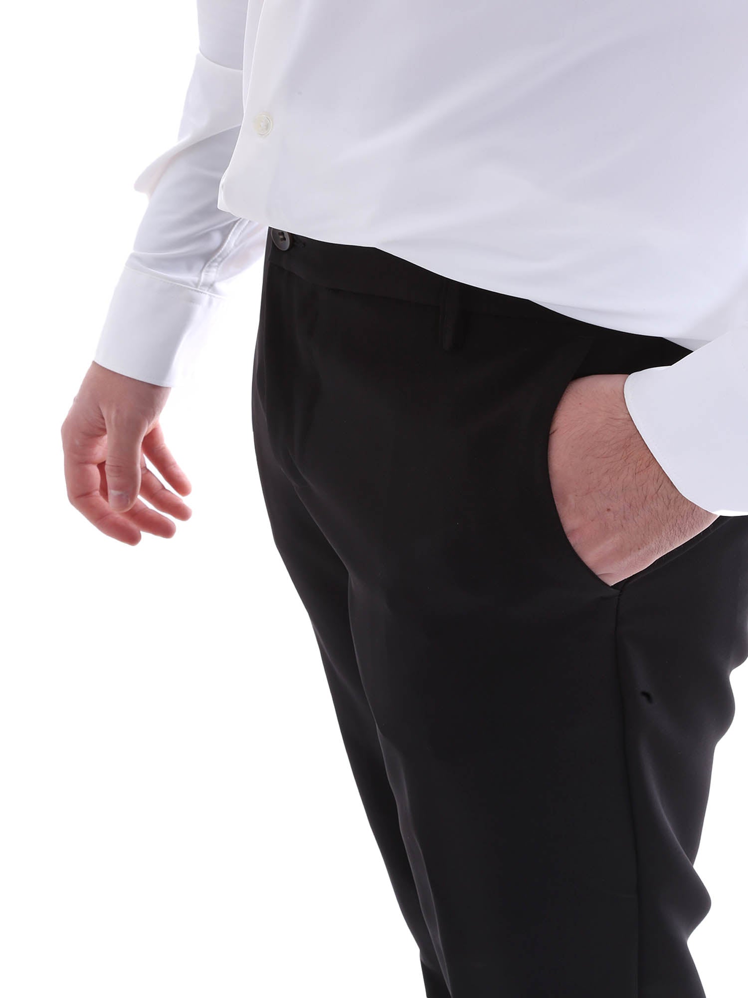 Pantaloni Nero Borgoni Milano