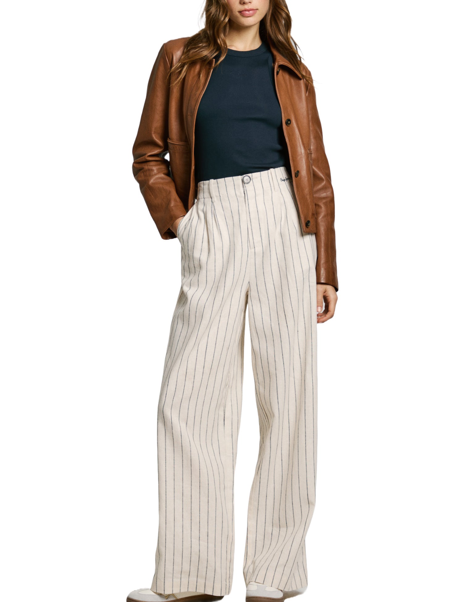 Pantaloni Avorio Pepe Jeans