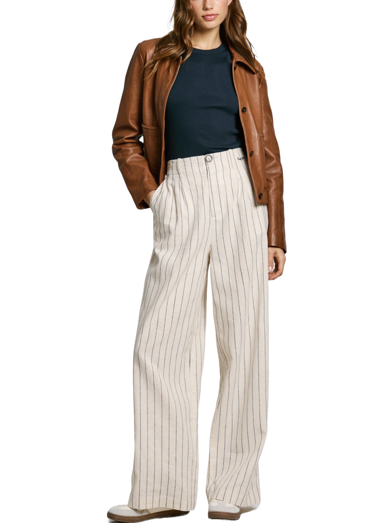 Pantaloni Avorio Pepe Jeans