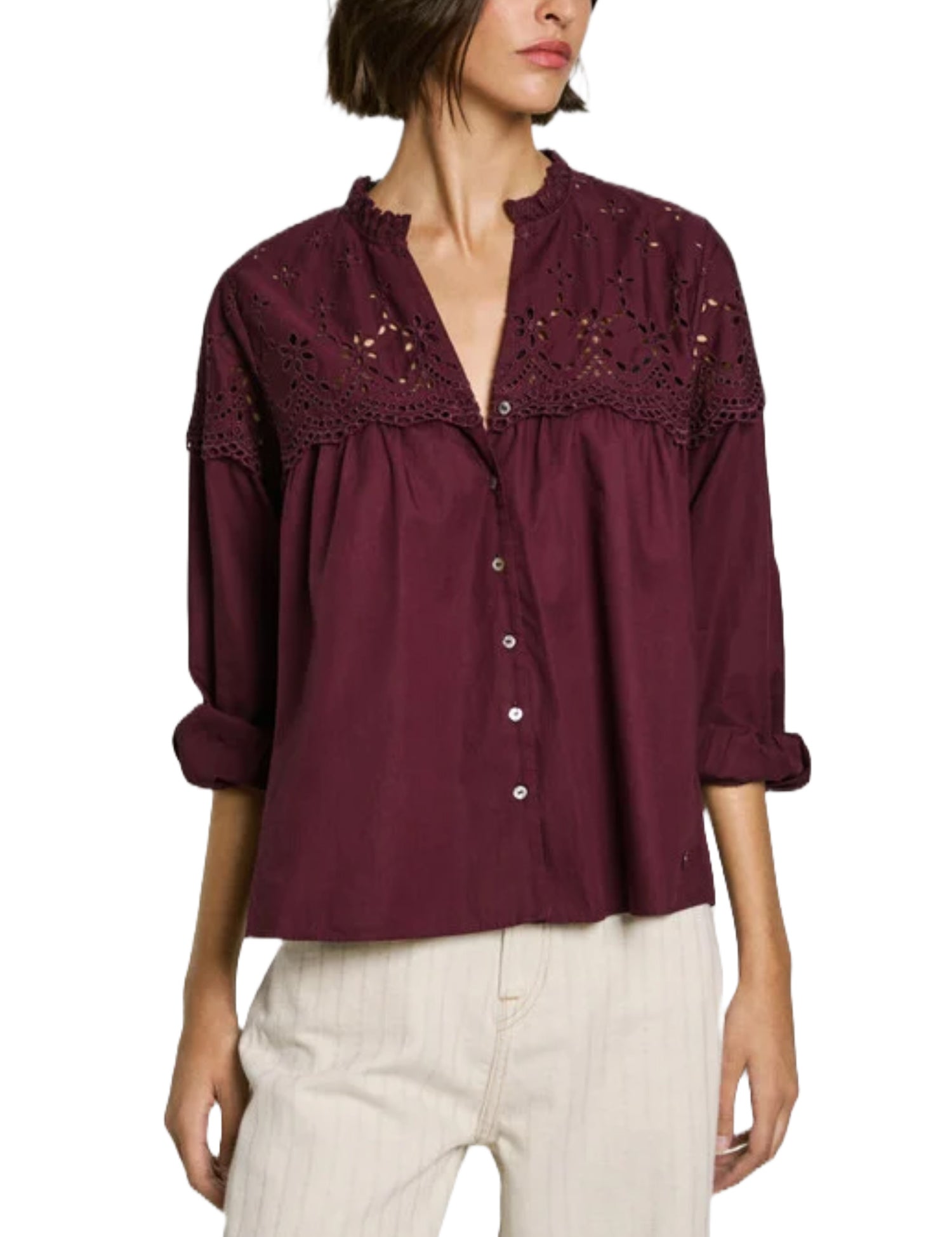 Bluse Bordeaux Pepe Jeans