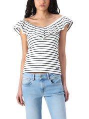 Top e canotte Bianco Blu Pepe Jeans
