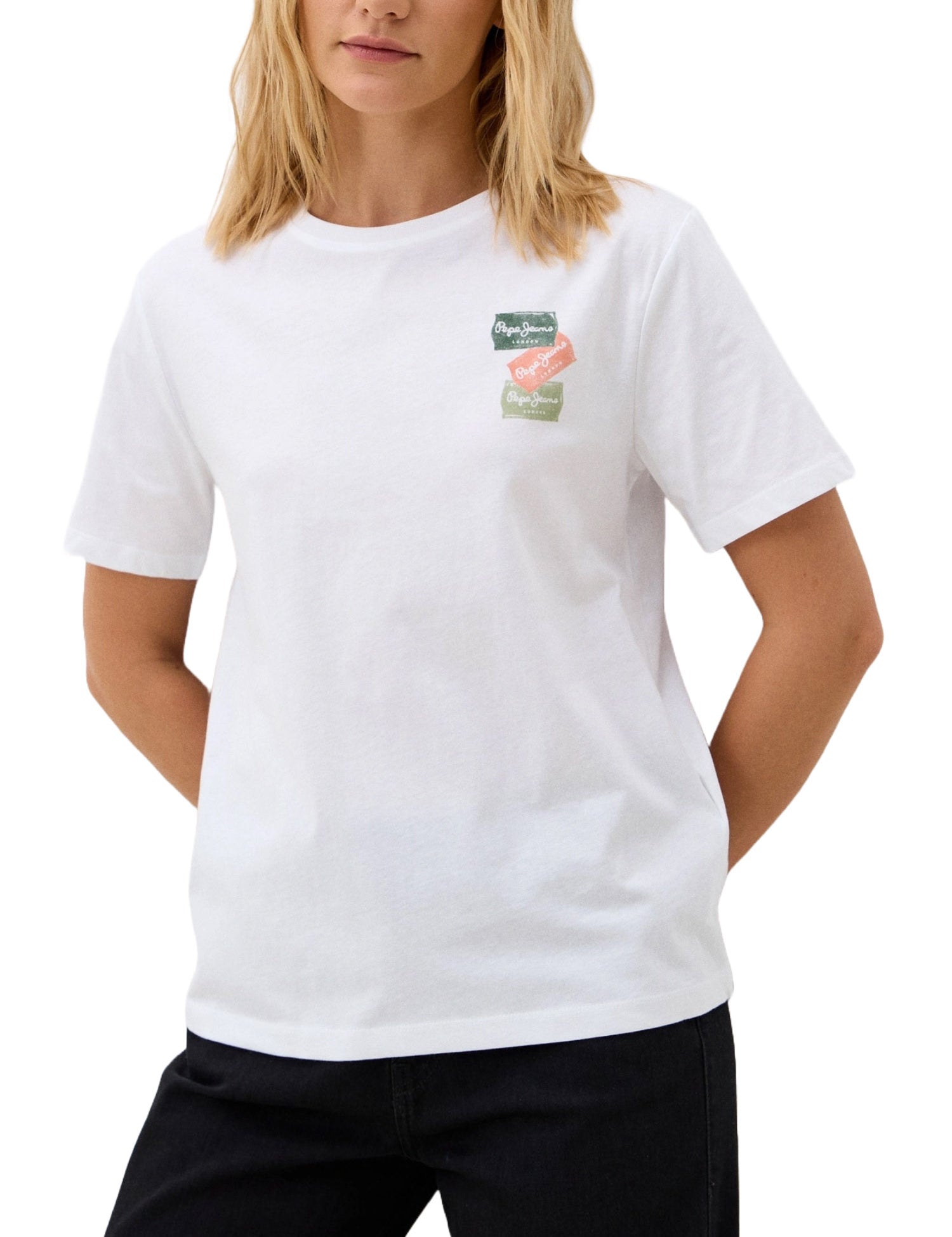 T-shirt Bianco Pepe Jeans