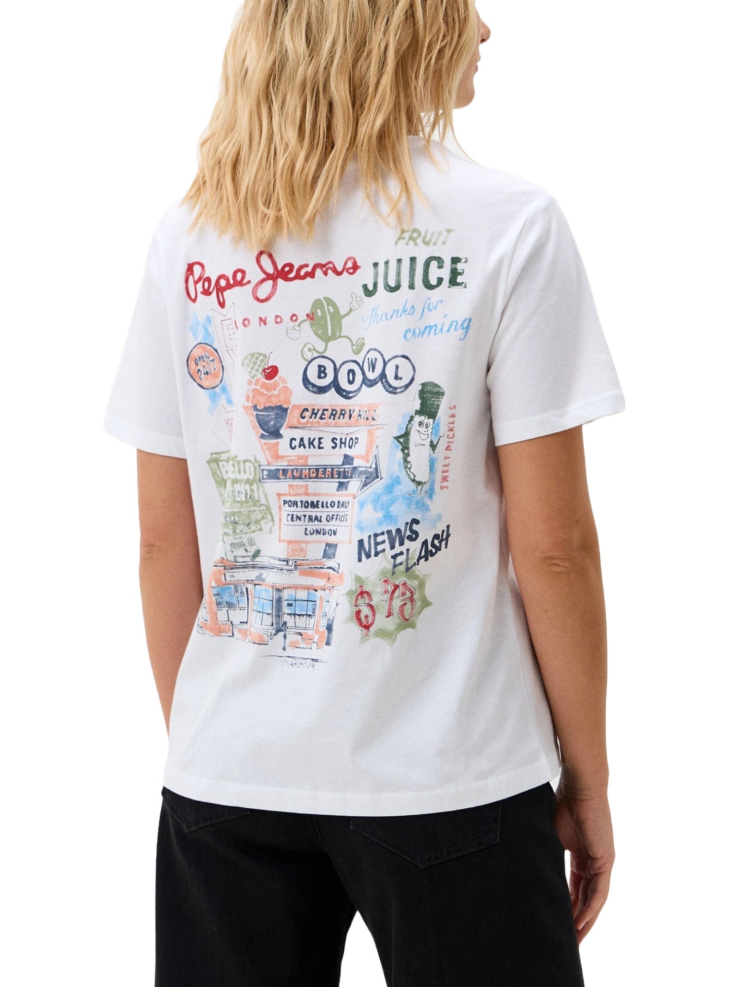 T-shirt Bianco Pepe Jeans