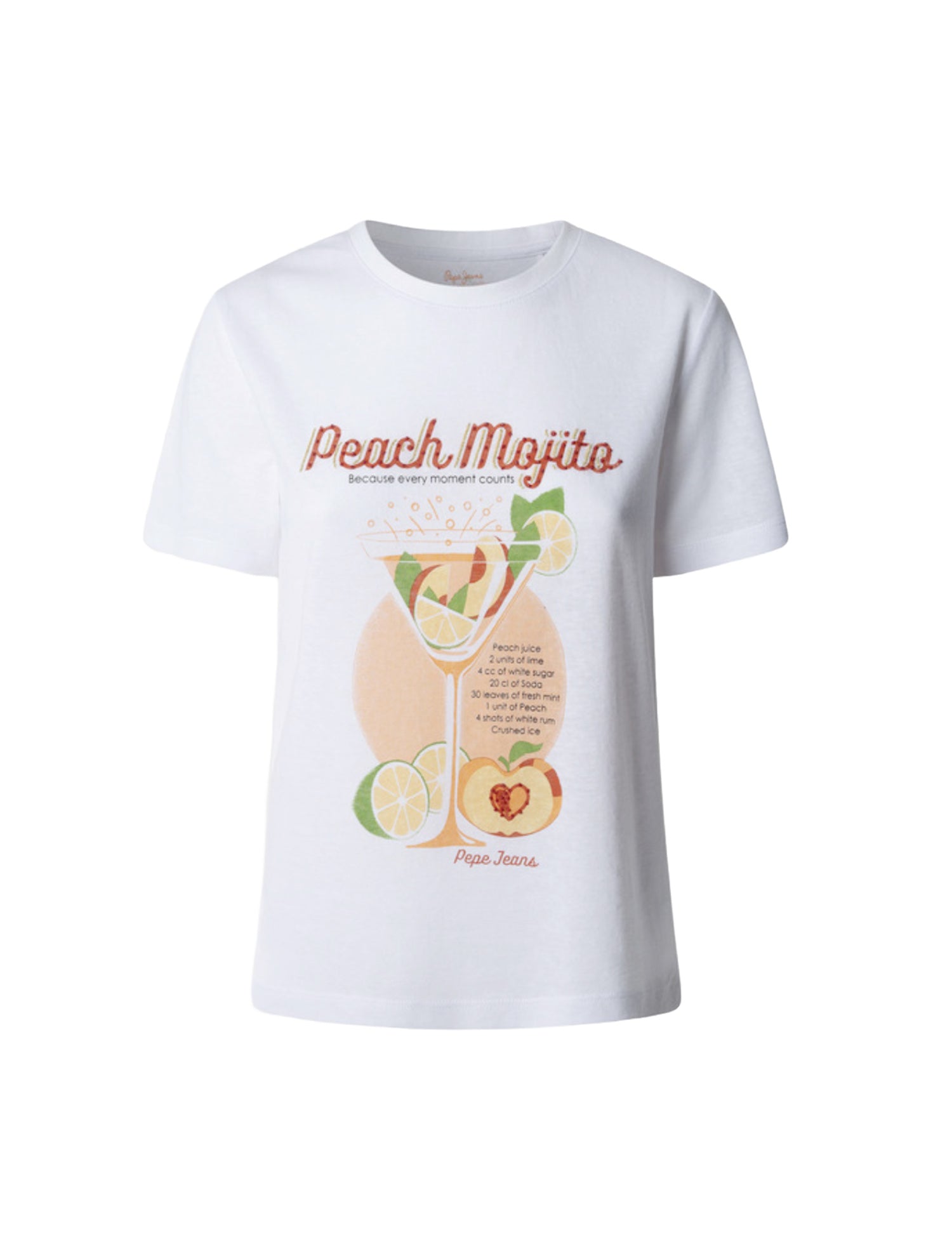 T-shirt Bianco Pepe Jeans