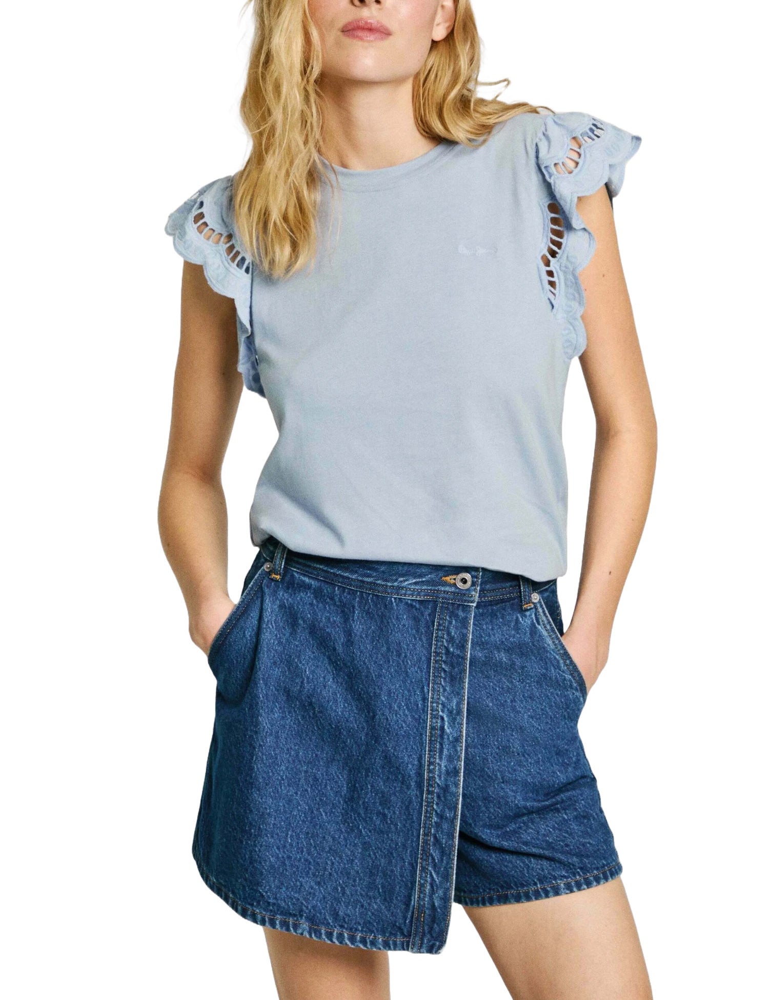 T-shirt Celeste Pepe Jeans