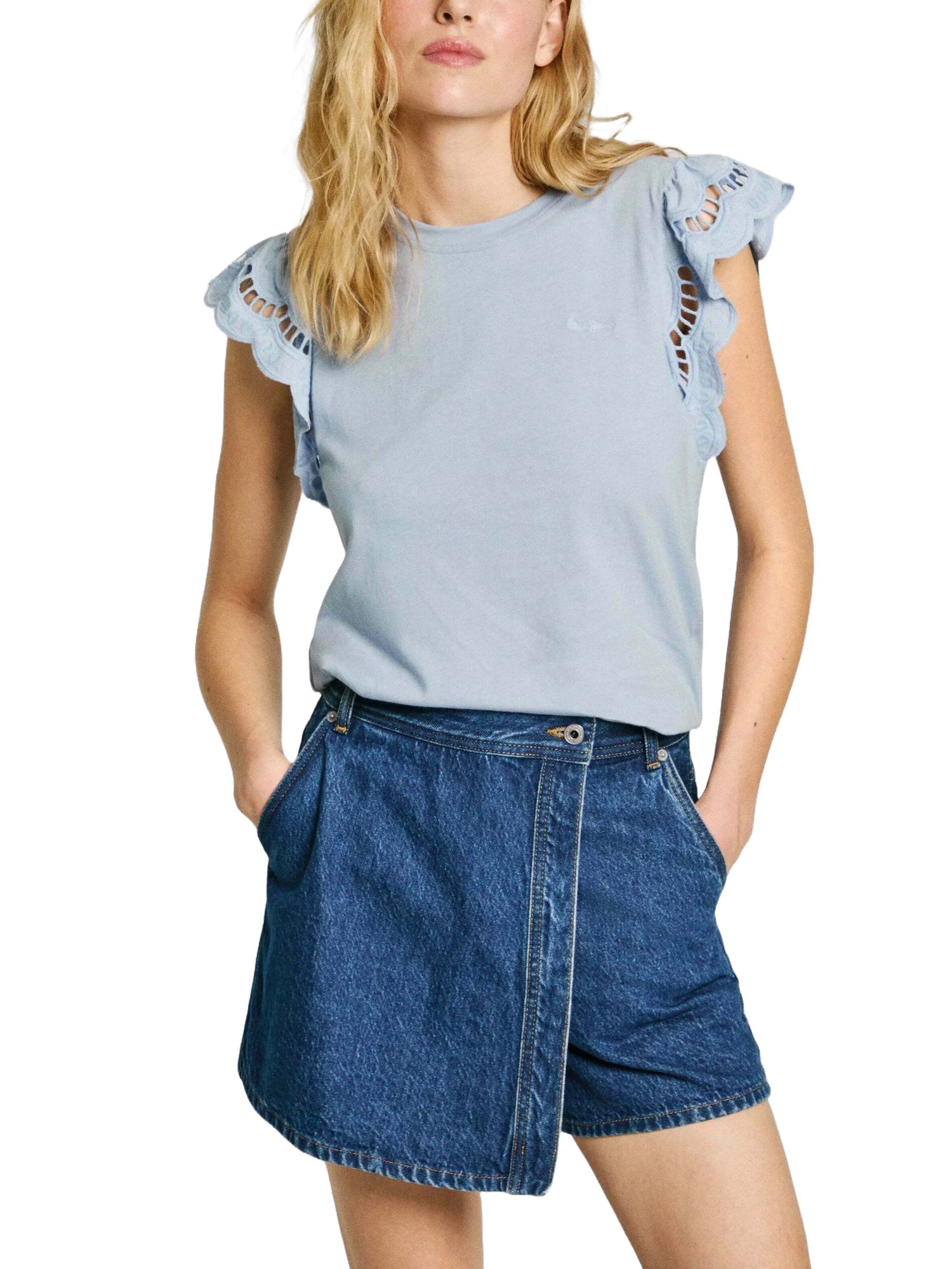 T-shirt Celeste Pepe Jeans