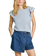 T-shirt Celeste Pepe Jeans
