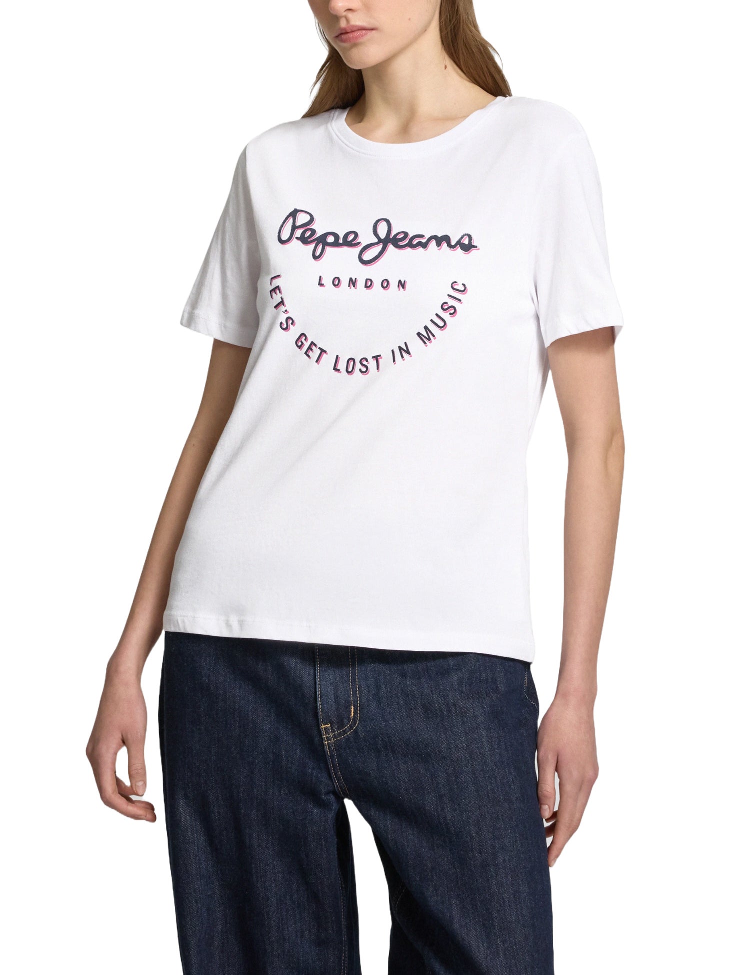 T-shirt Bianco Pepe Jeans
