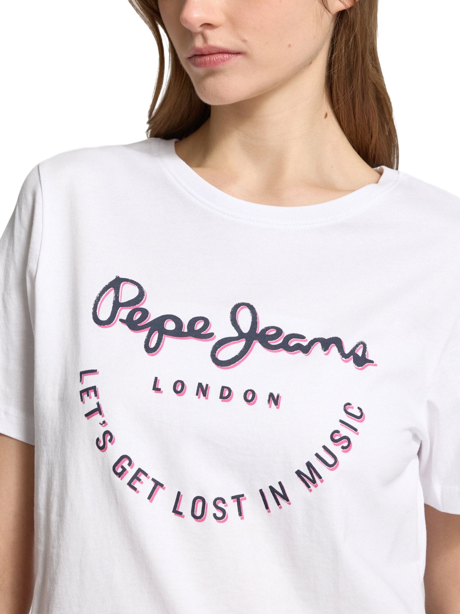 T-shirt Bianco Pepe Jeans