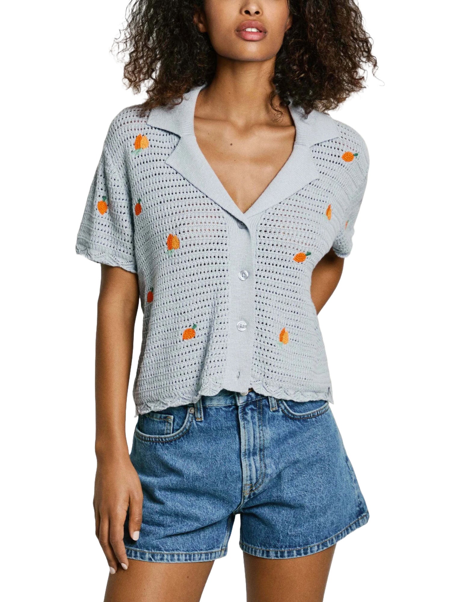 Cardigan Blu Pepe Jeans