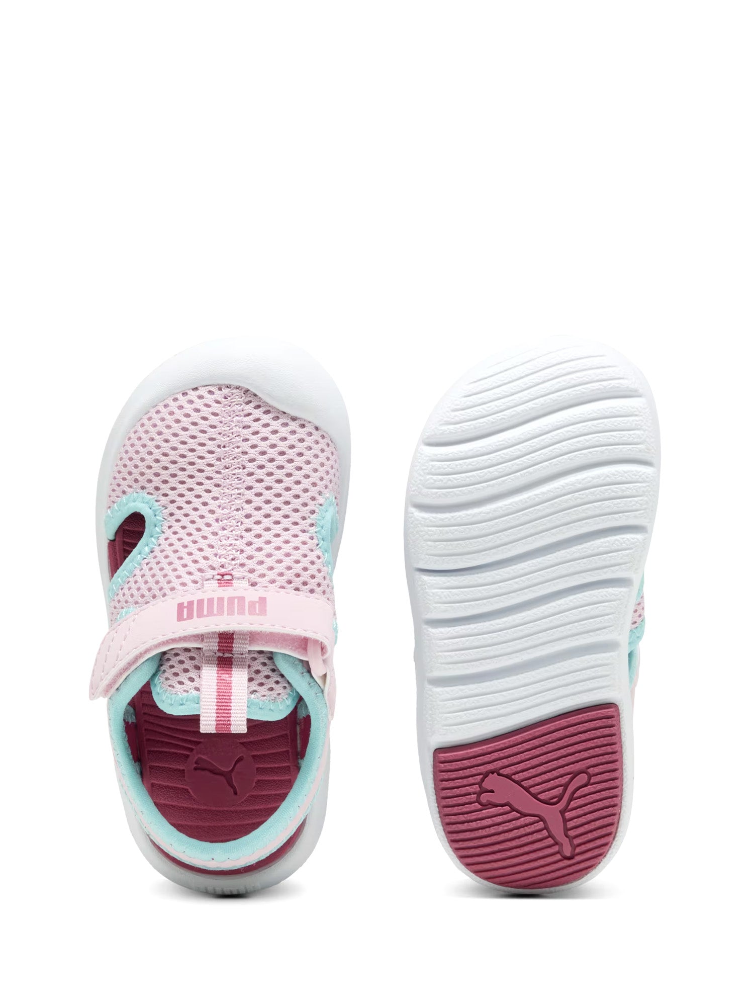 Sandali con strappi Rosa Puma