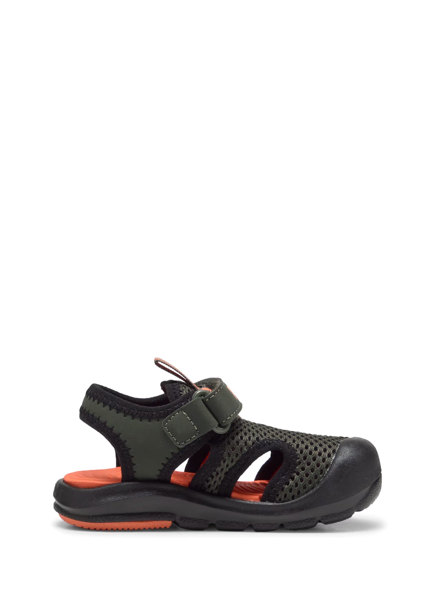 Sandali con strappi Verde Puma