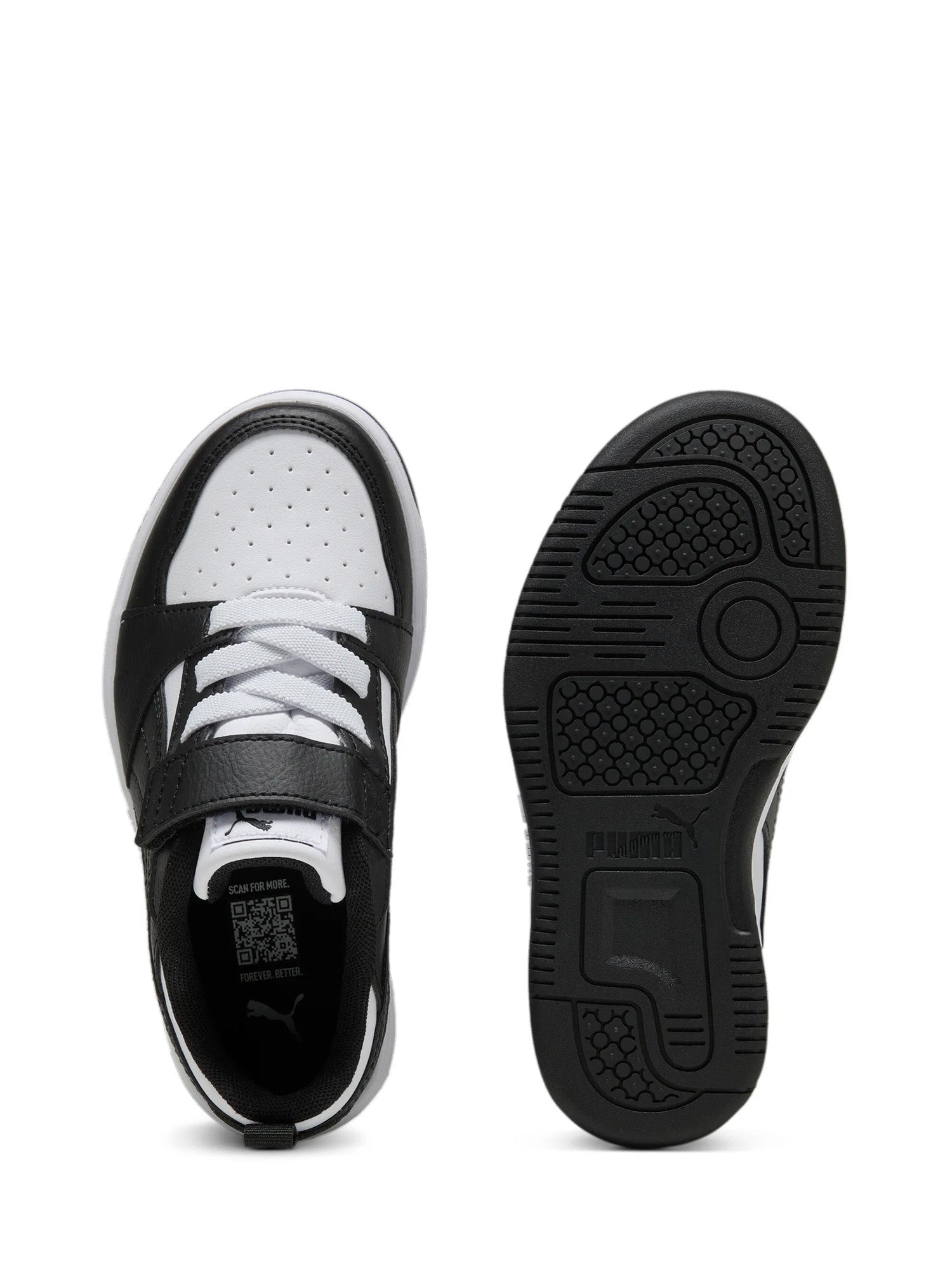 Scarpe con strappi Nero Bianco Puma