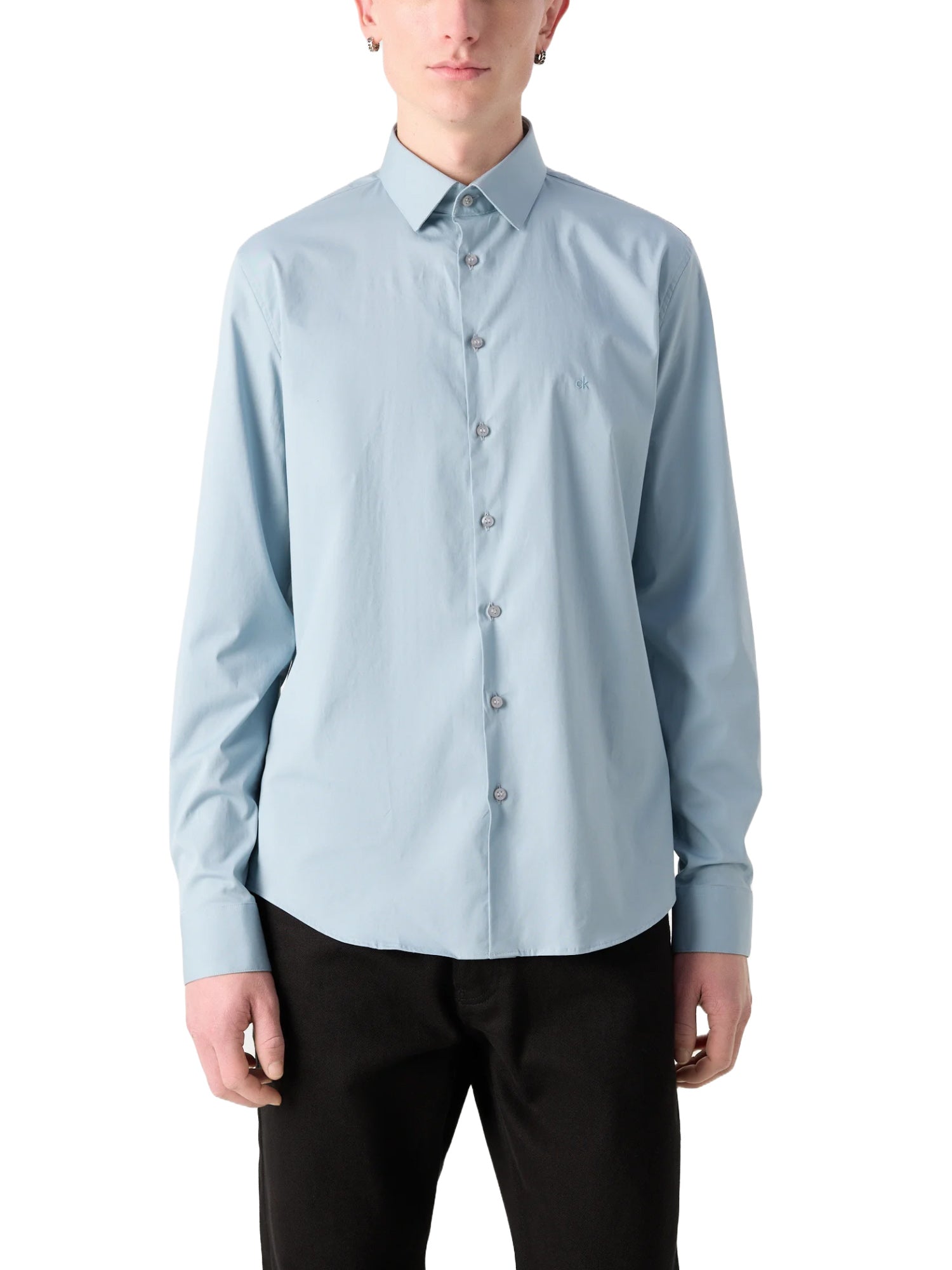 Camicie Blu Chiaro Calvin Klein
