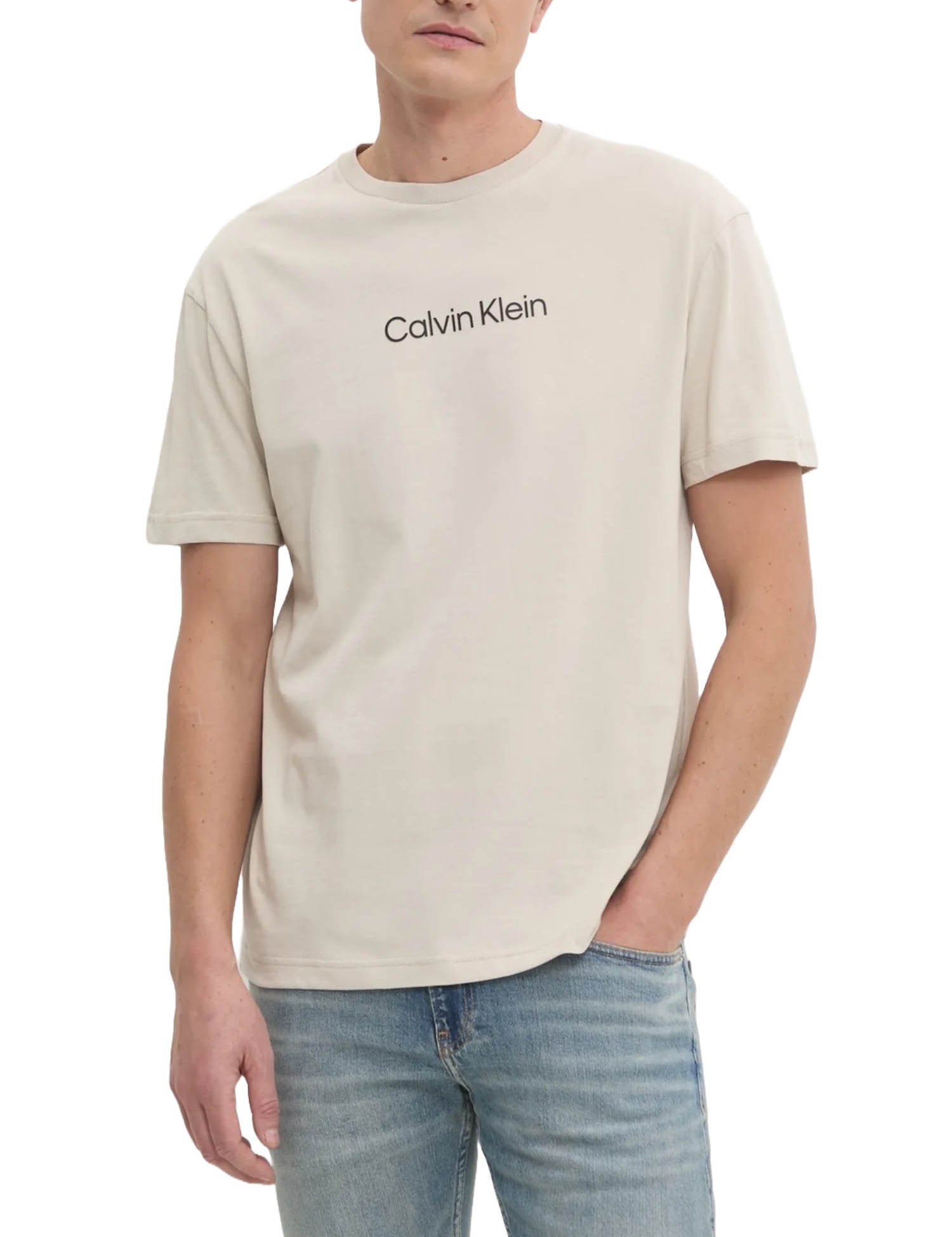 T-shirt Beige Calvin Klein