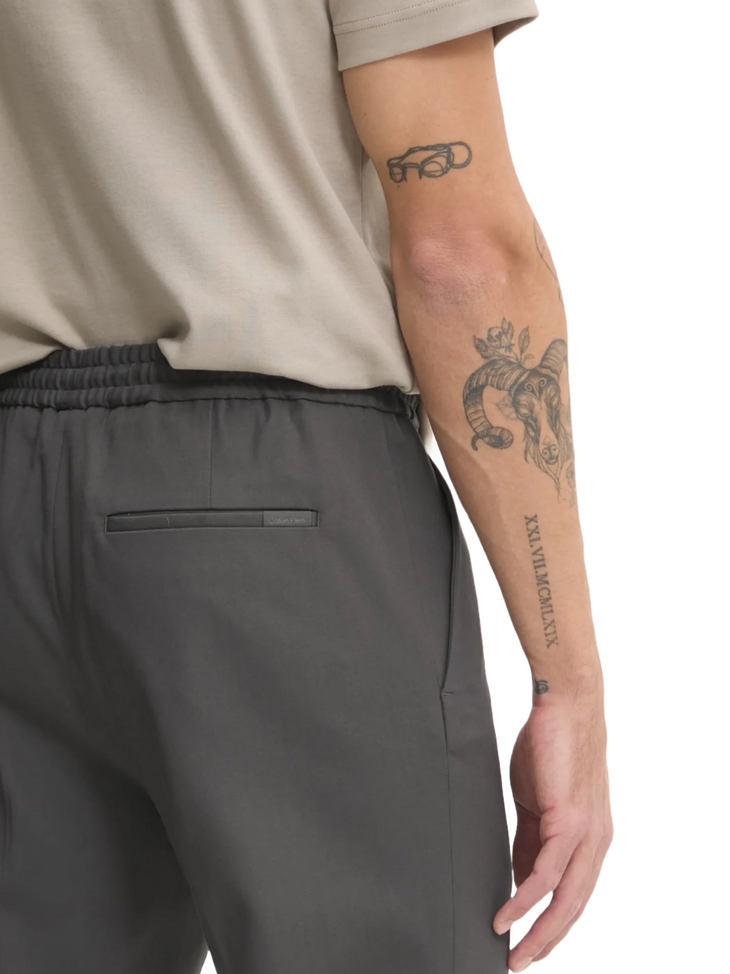 Pantaloni Grigio Calvin Klein