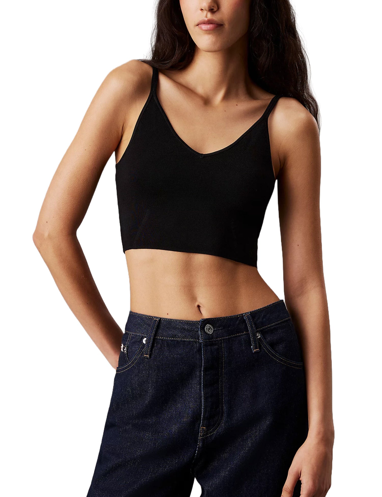 Top e canotte Nero Calvin Klein Jeans
