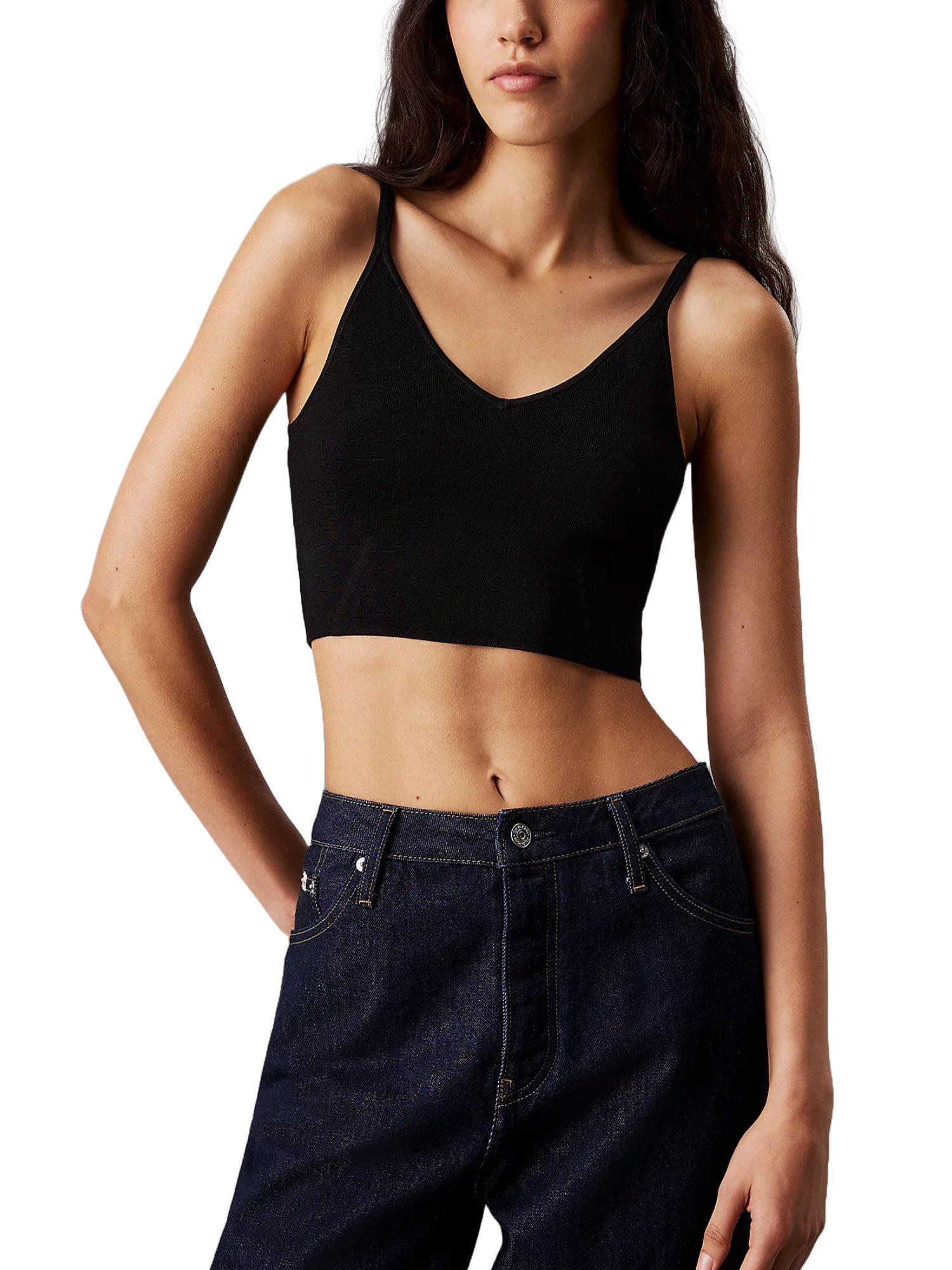 Top e canotte Nero Calvin Klein Jeans