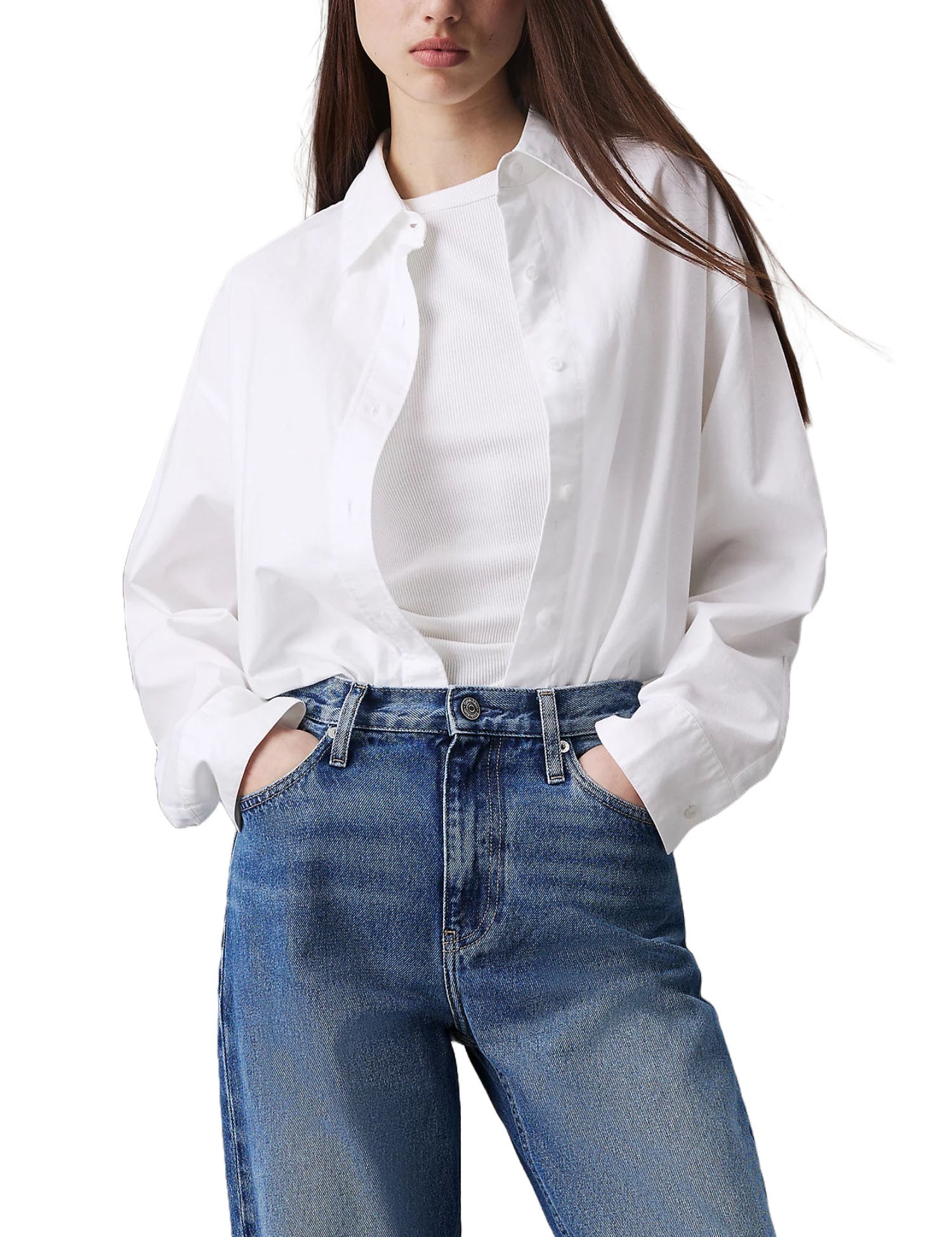 Camicie Bianco Calvin Klein Jeans