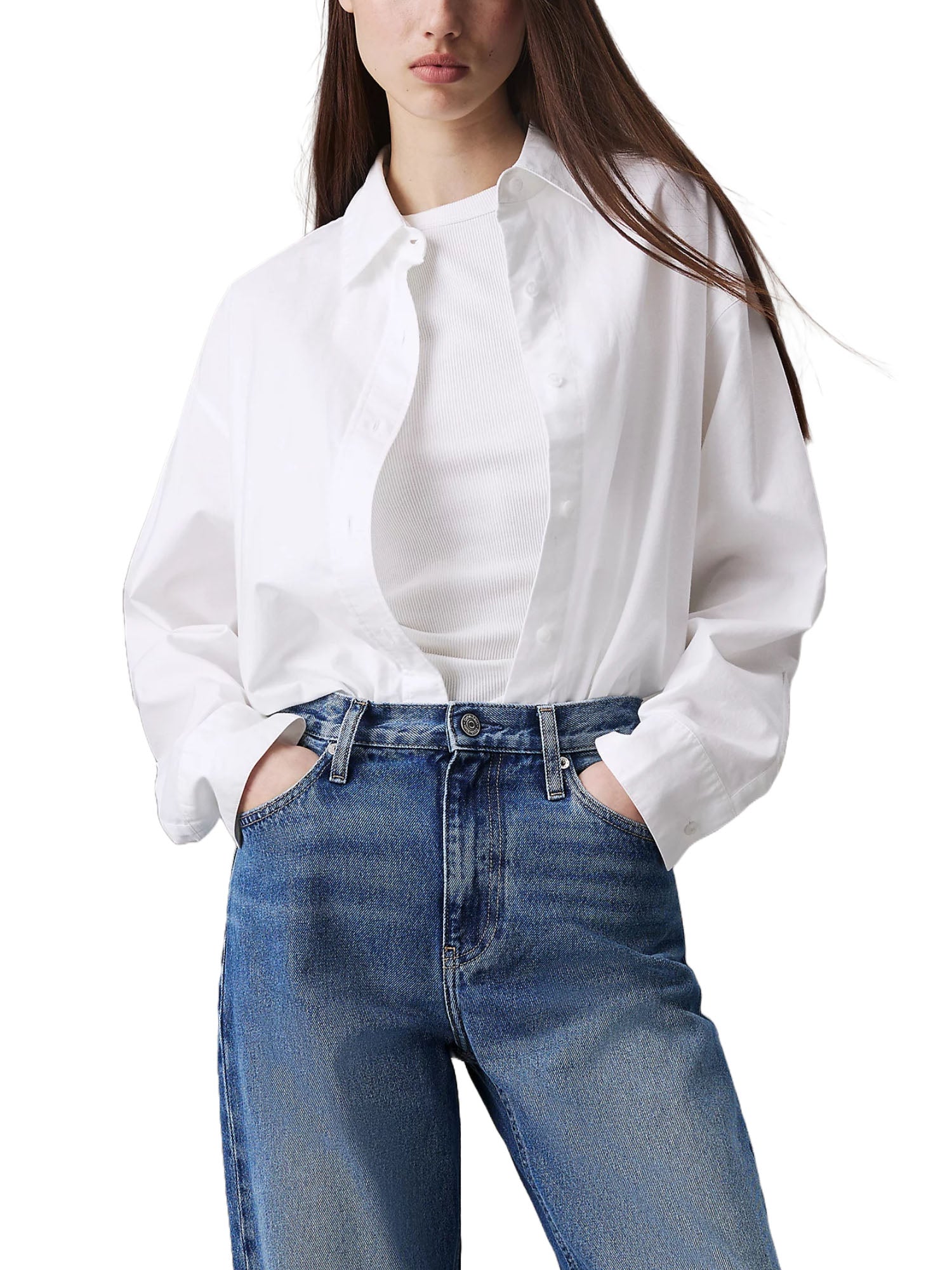 Camicie Bianco Calvin Klein Jeans