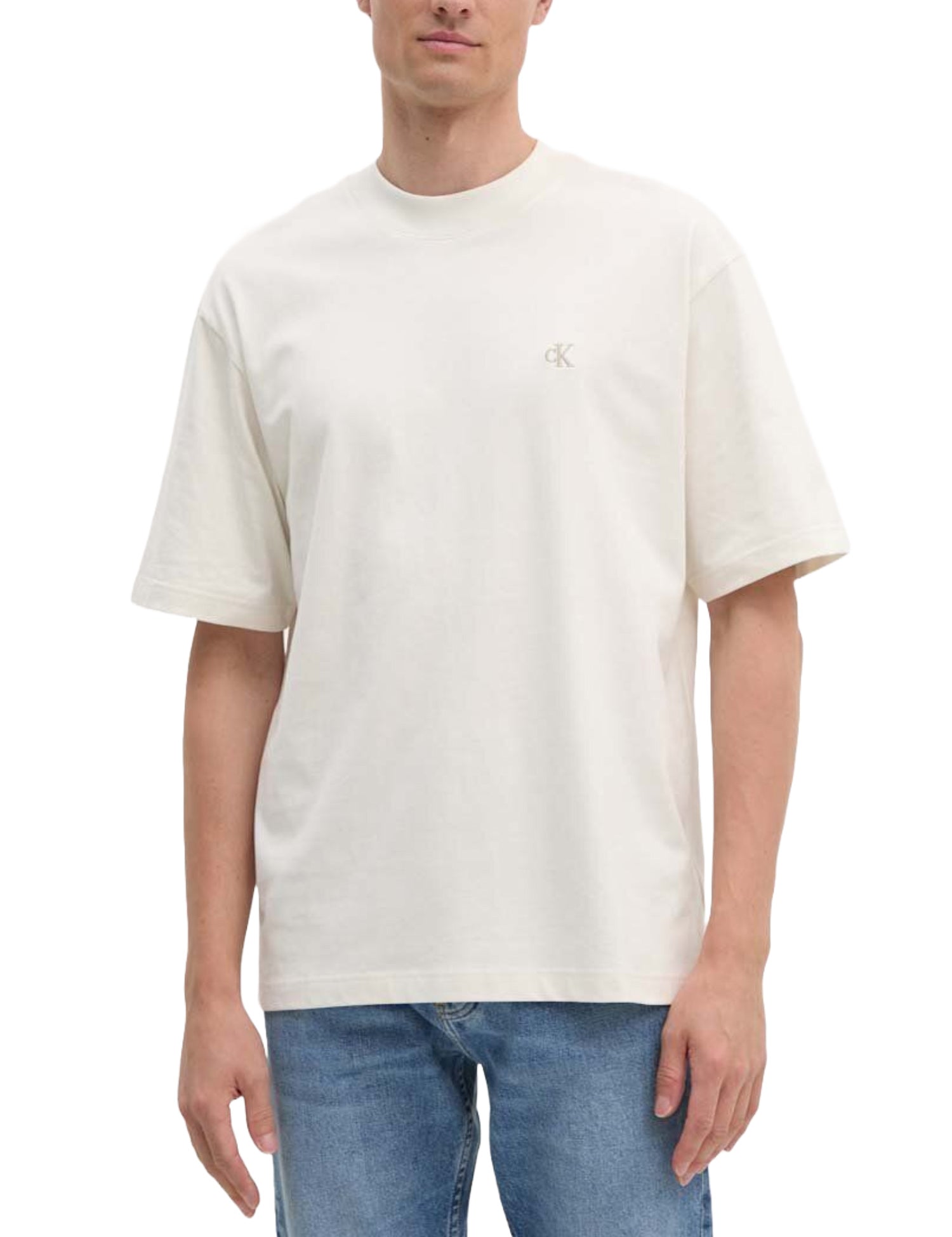 T-shirt Avorio Calvin Klein Jeans