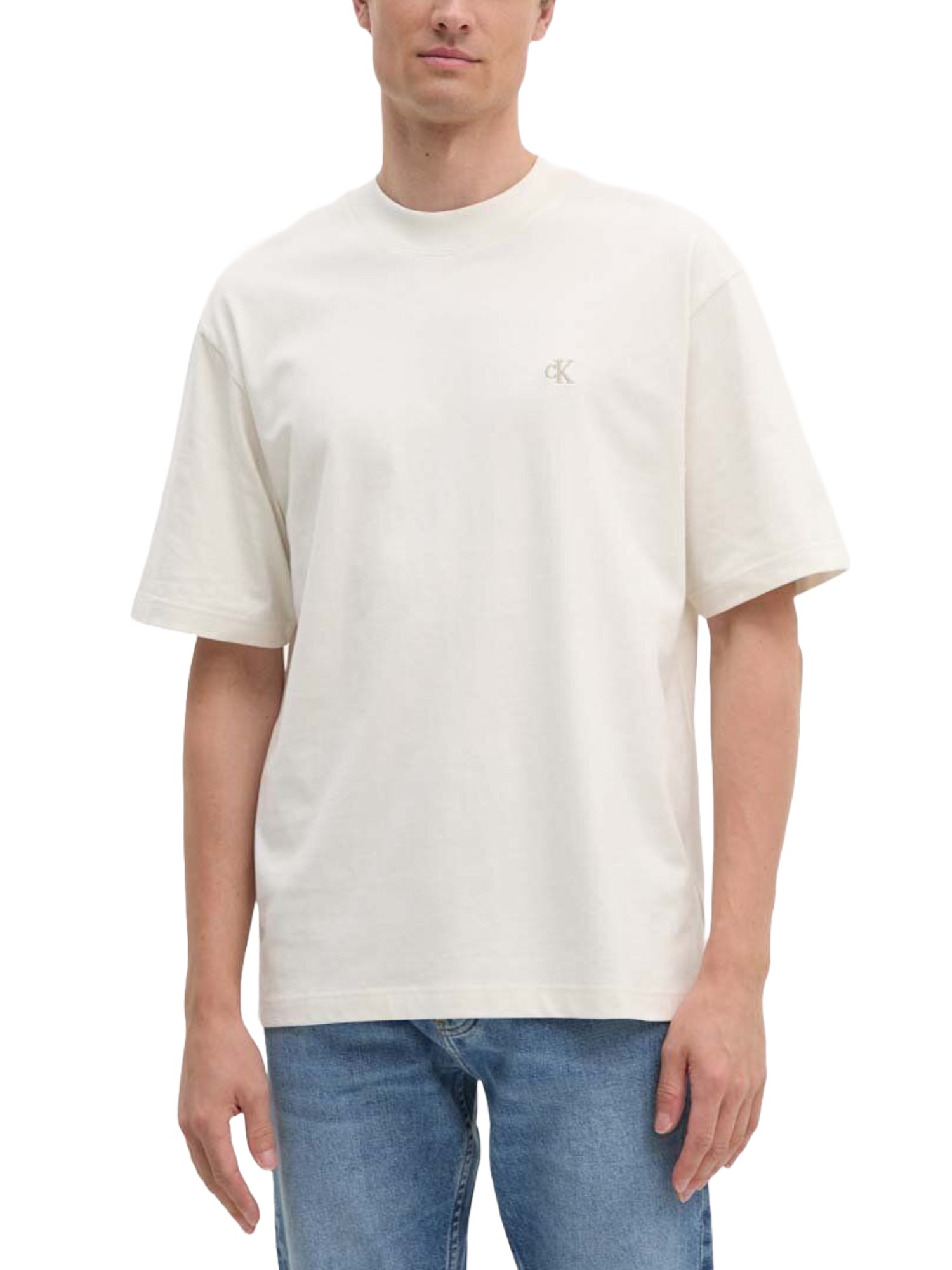 T-shirt Avorio Calvin Klein Jeans