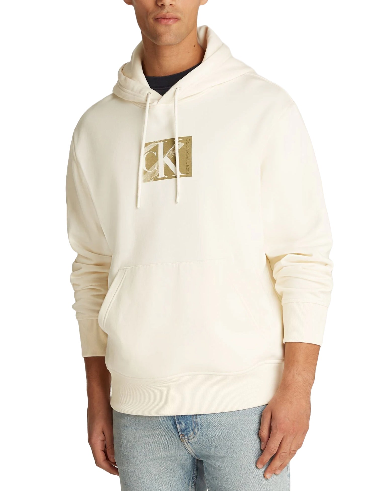 Felpe Avorio Calvin Klein Jeans