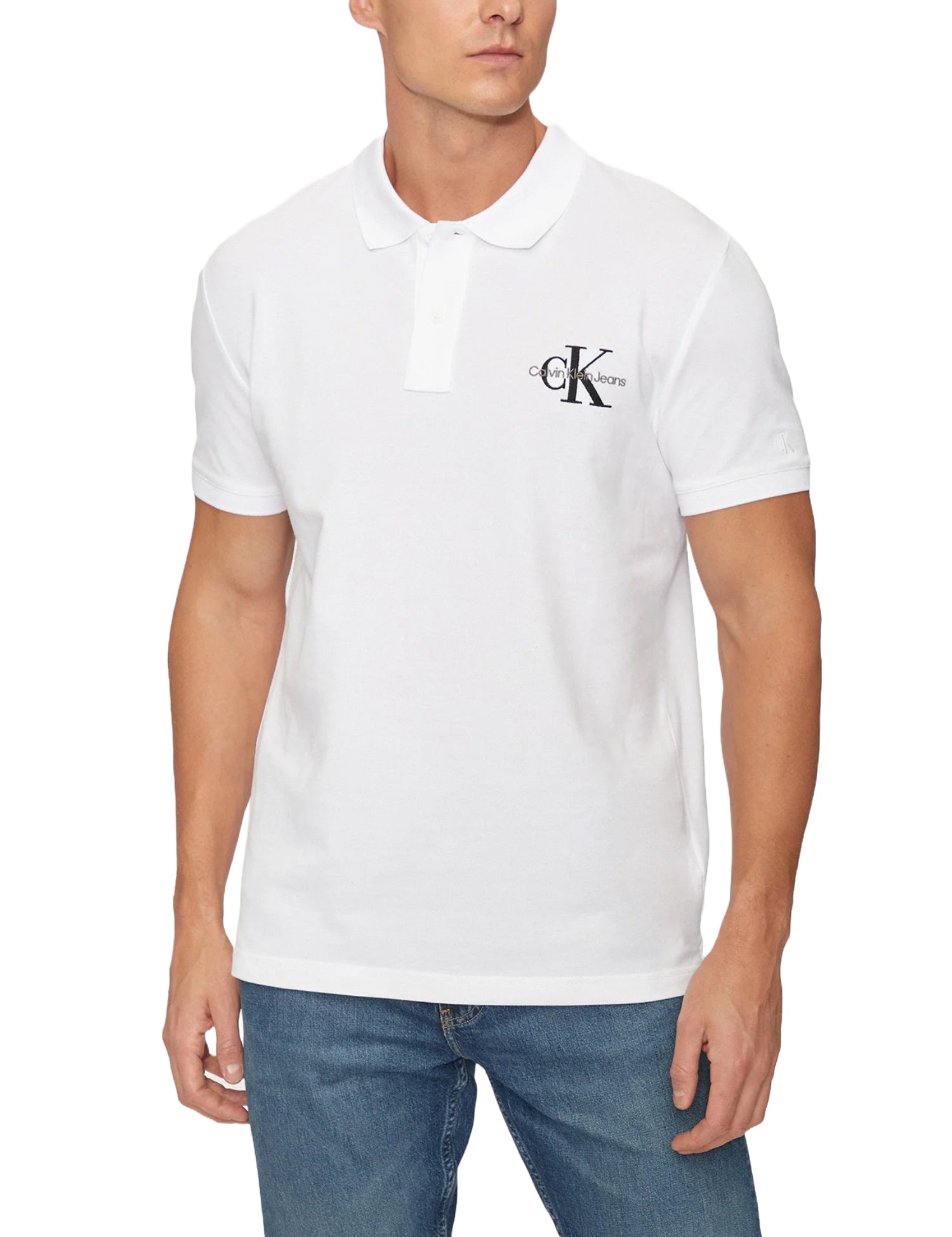 Polo Bianco Calvin Klein Jeans