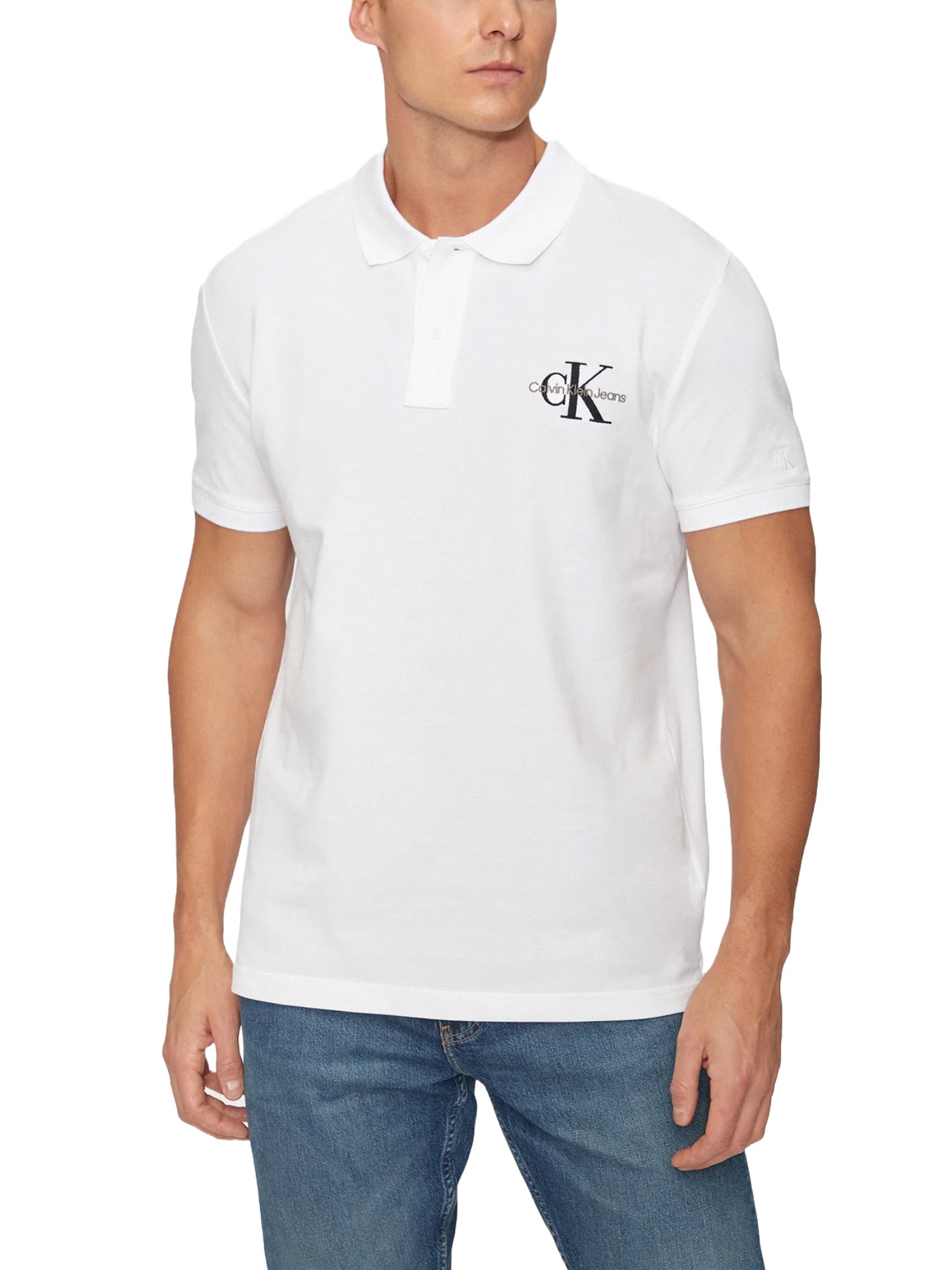 Polo Bianco Calvin Klein Jeans