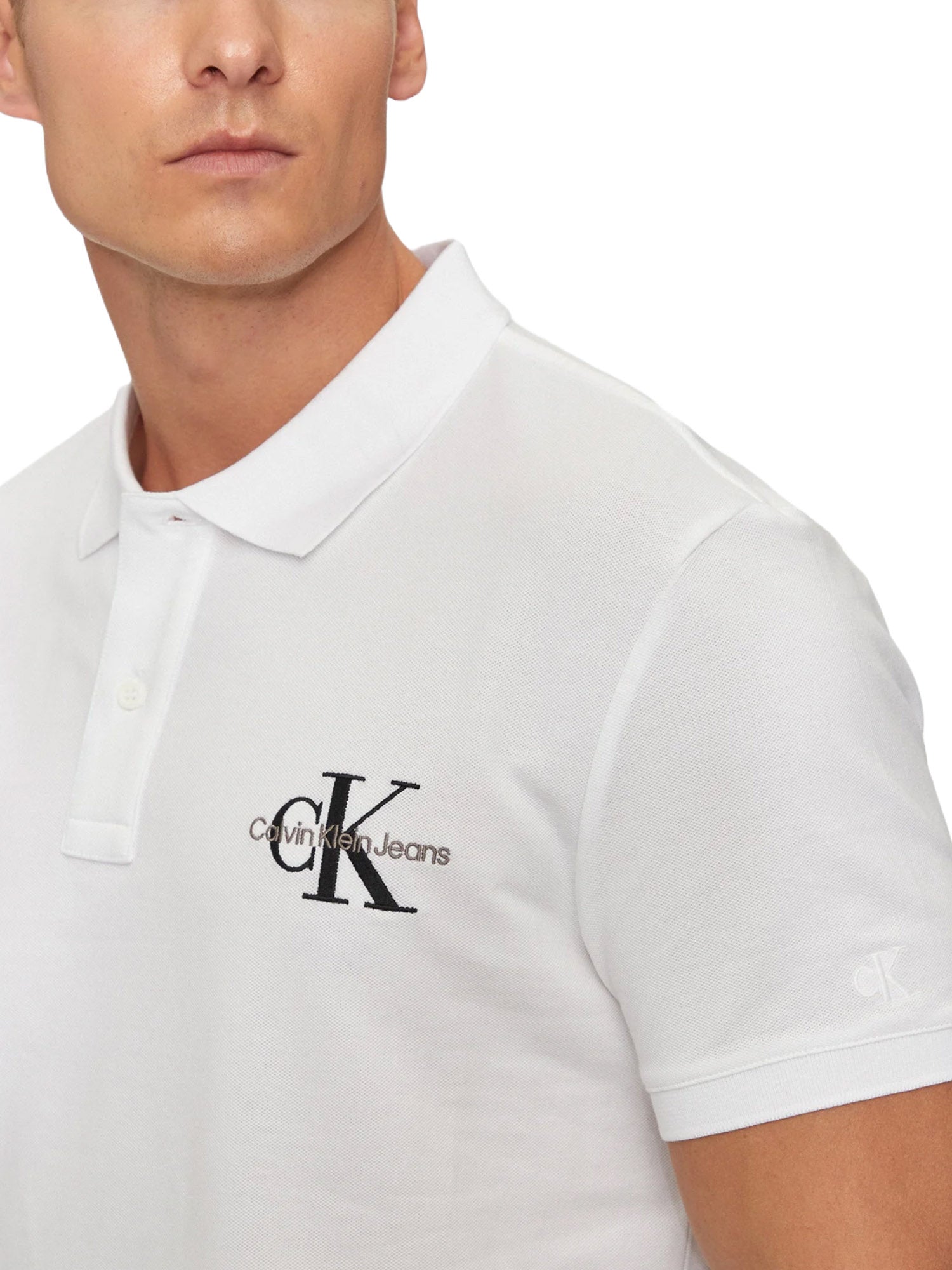 Polo Bianco Calvin Klein Jeans
