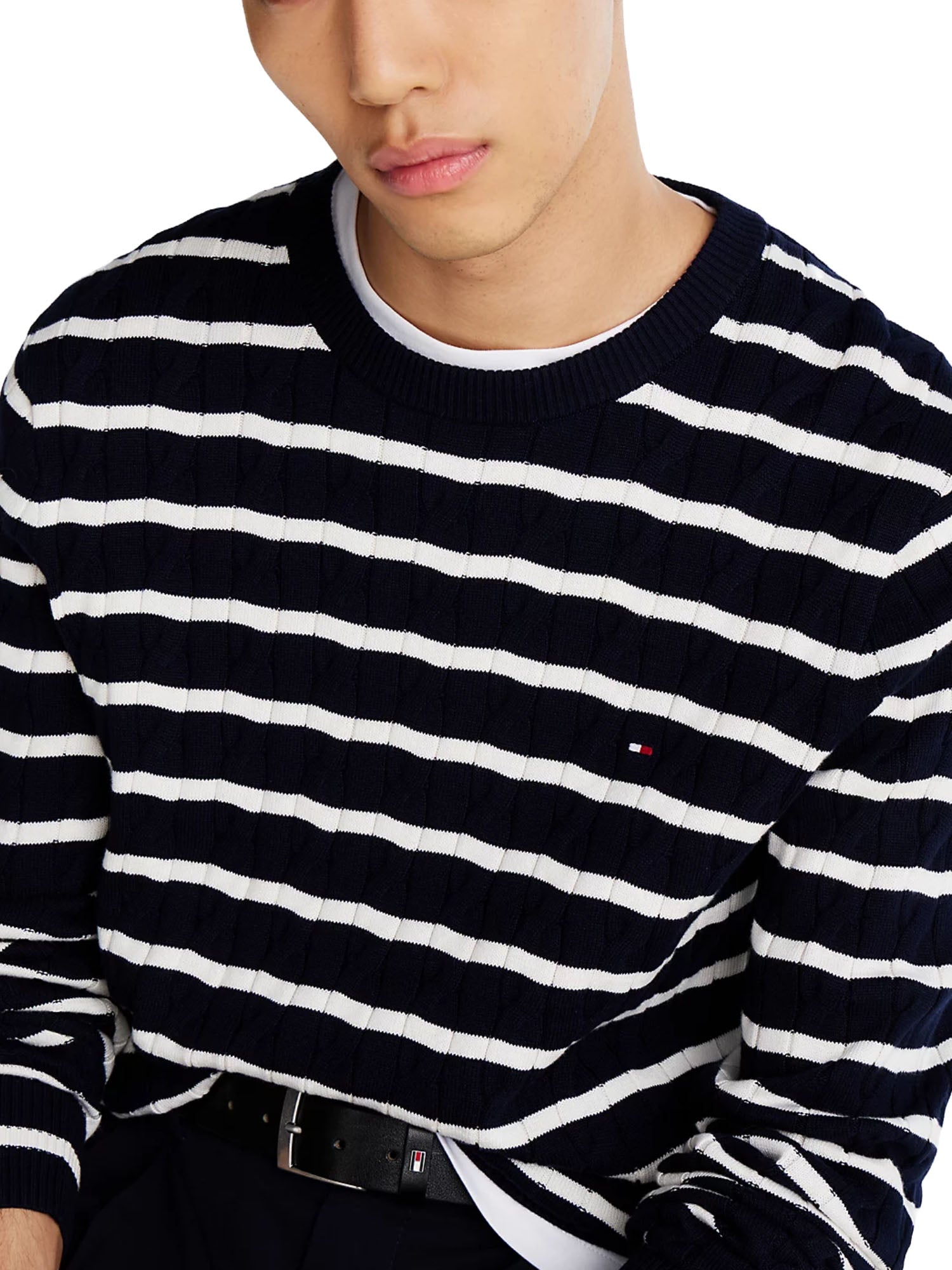 Maglioncini Blu Bianco Tommy Hilfiger