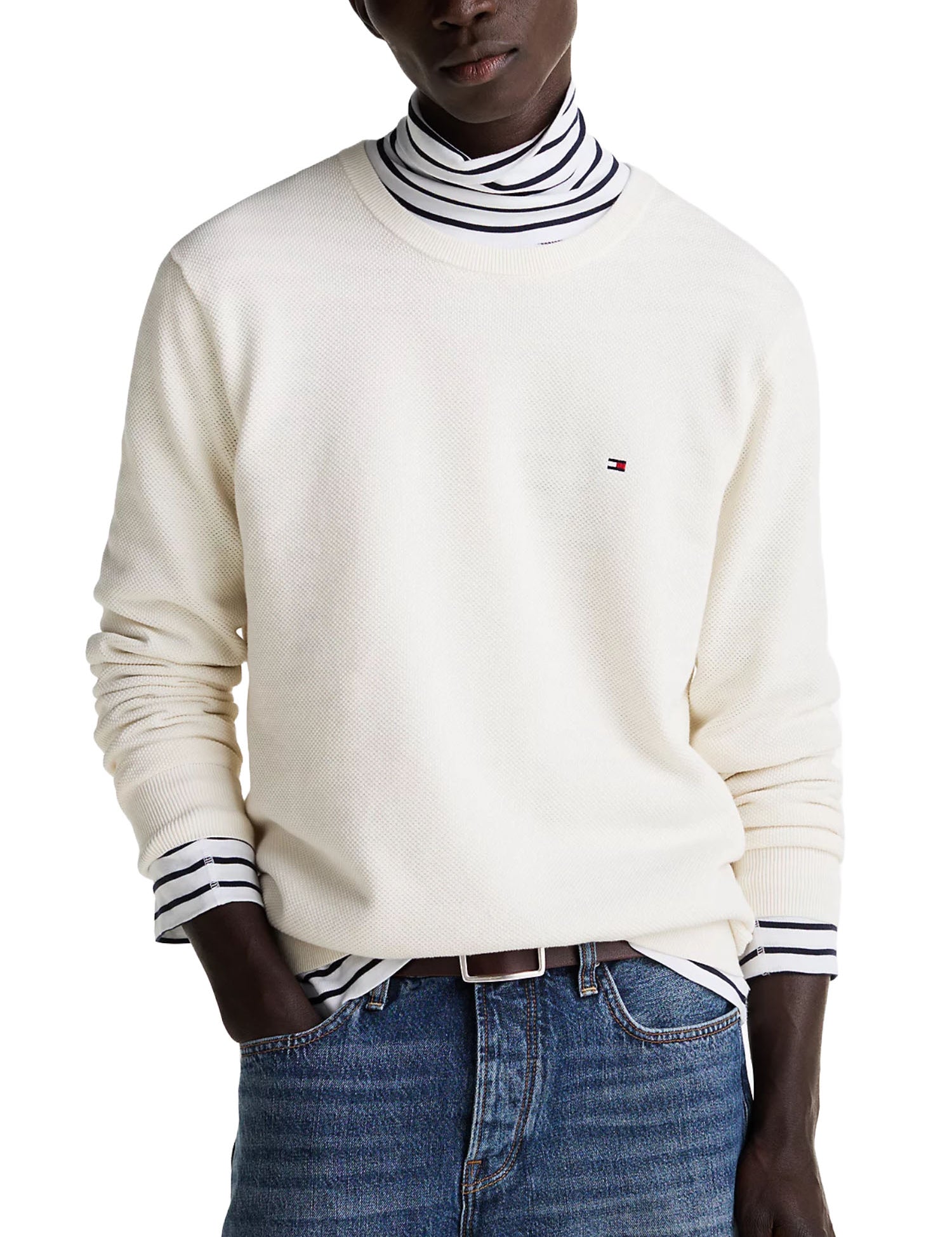Maglioncini Avorio Tommy Hilfiger