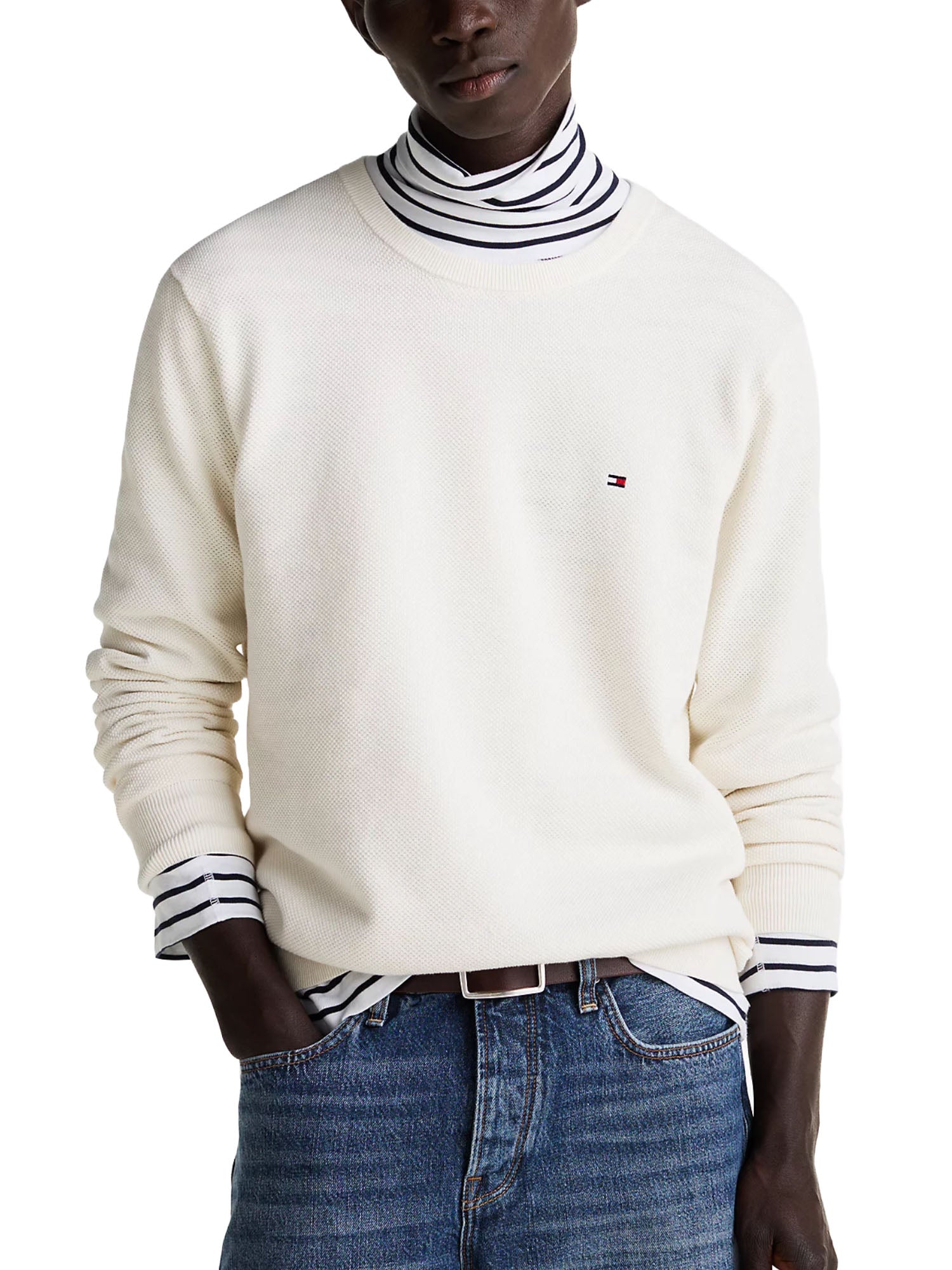 Maglioncini Avorio Tommy Hilfiger