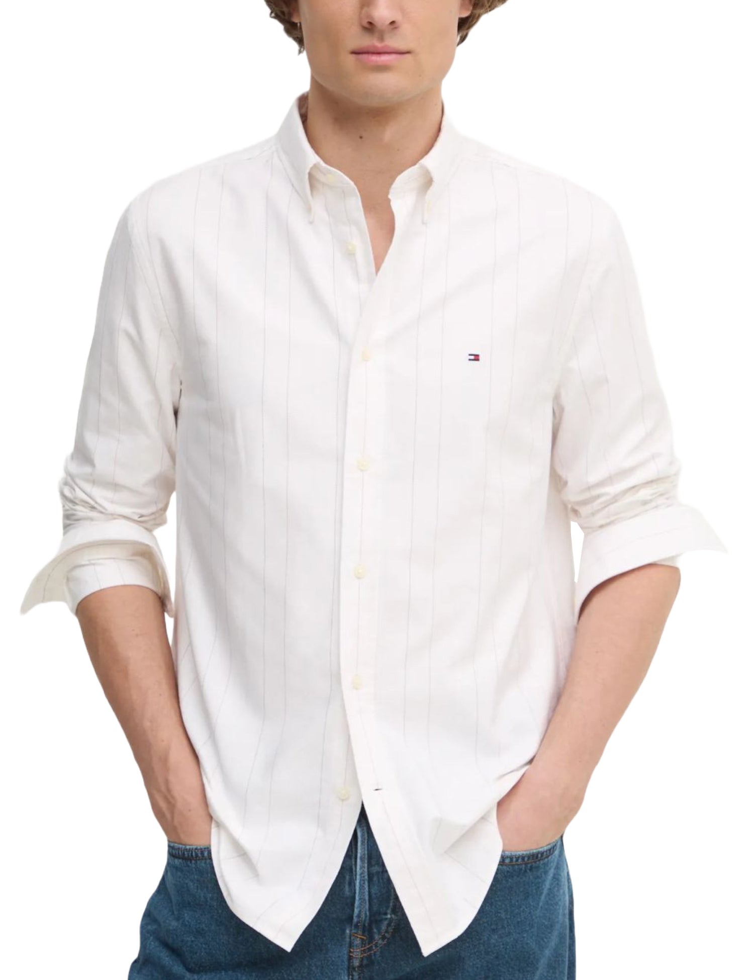 Camicie Bianco Tommy Hilfiger