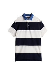 Polo Nero Bianco Tommy Hilfiger