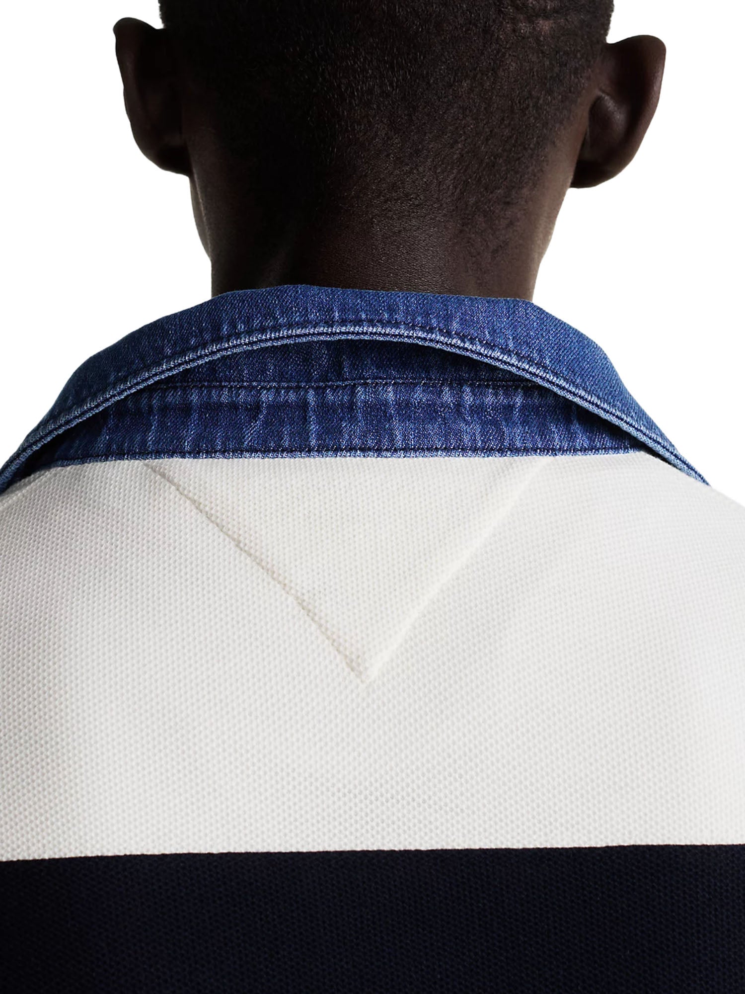 Polo Nero Bianco Tommy Hilfiger