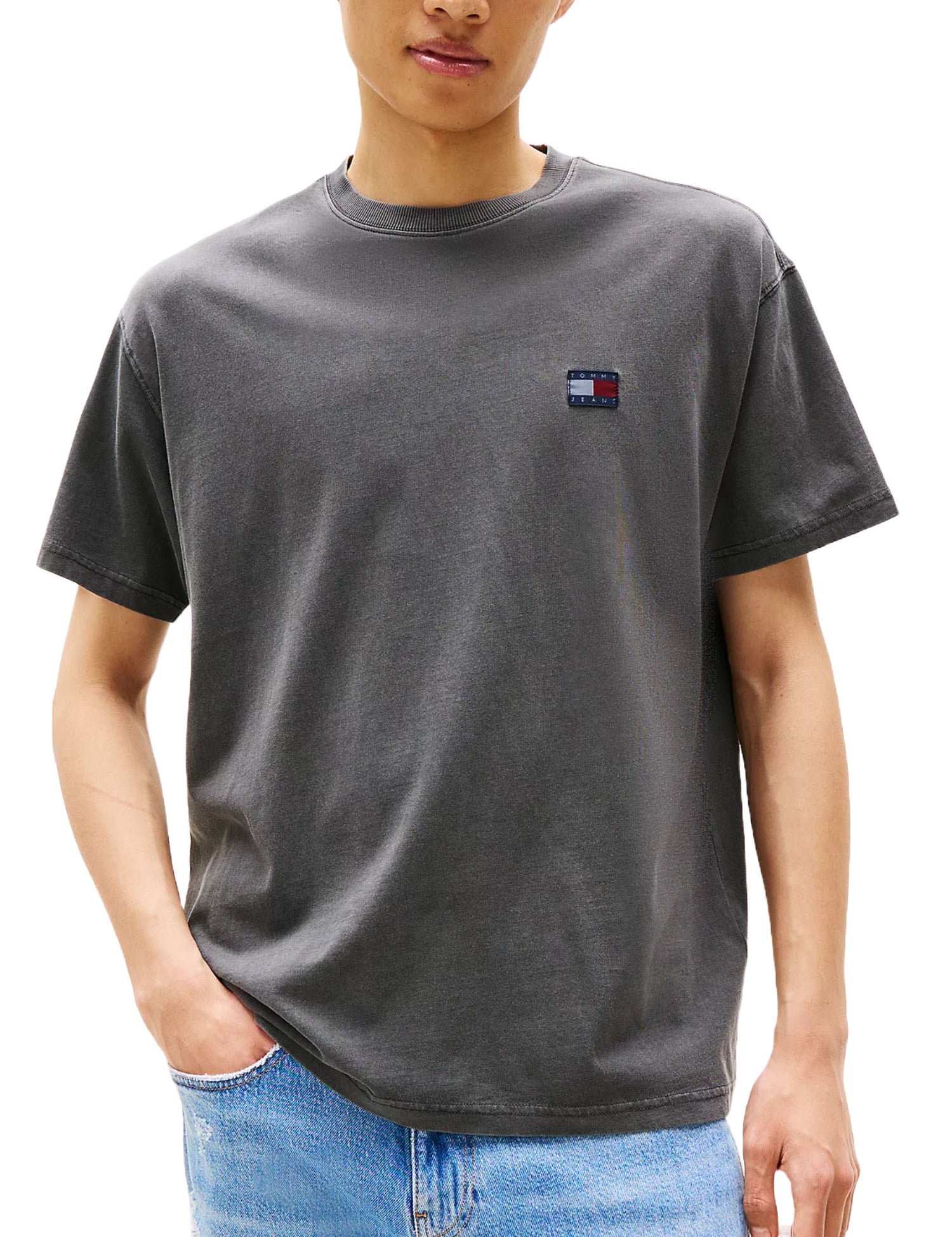 T-shirt Grigio Tommy Jeans