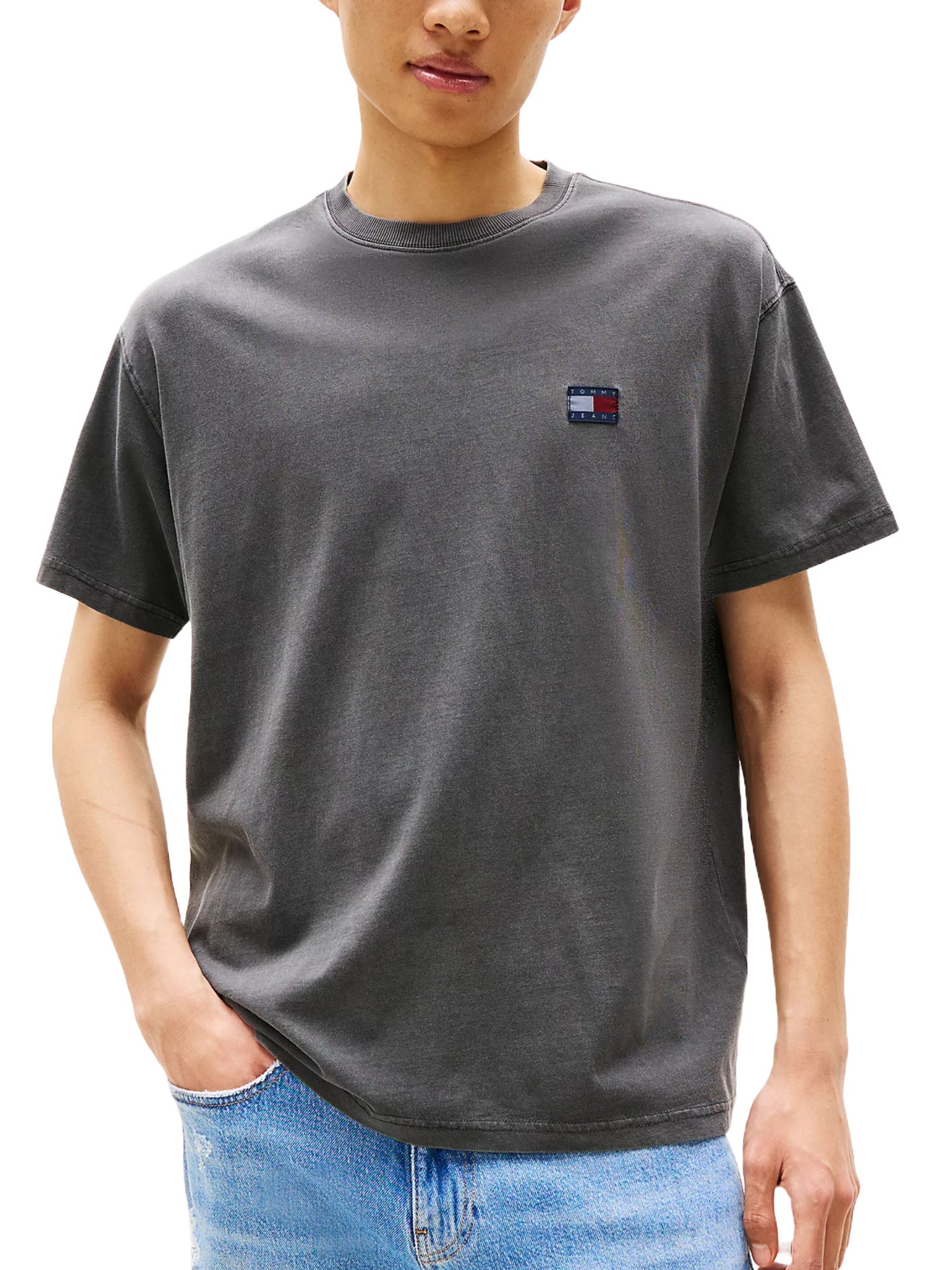 T-shirt Grigio Tommy Jeans