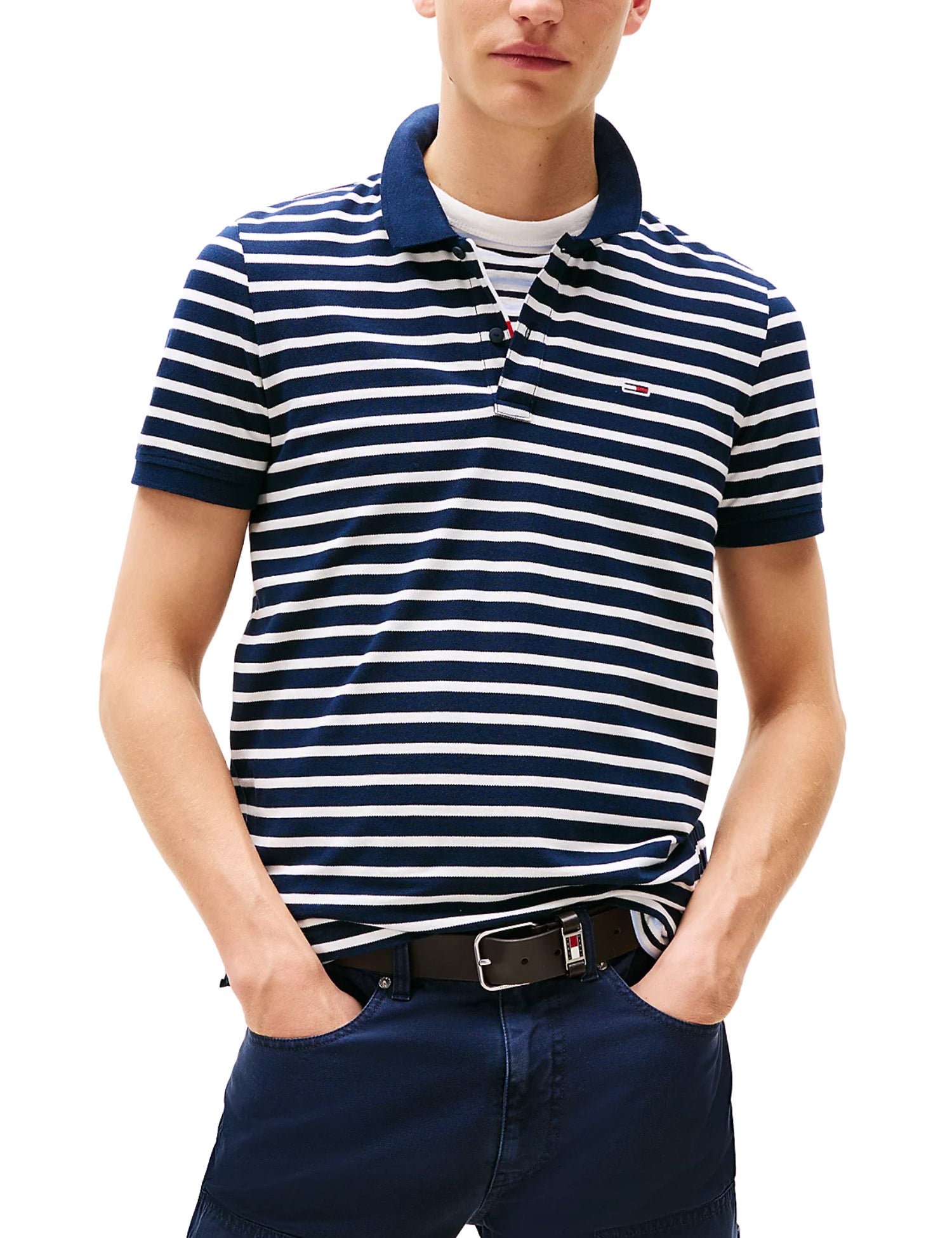 Polo Bianco Blu Tommy Jeans