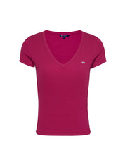 T-shirt Bordeaux Tommy Jeans