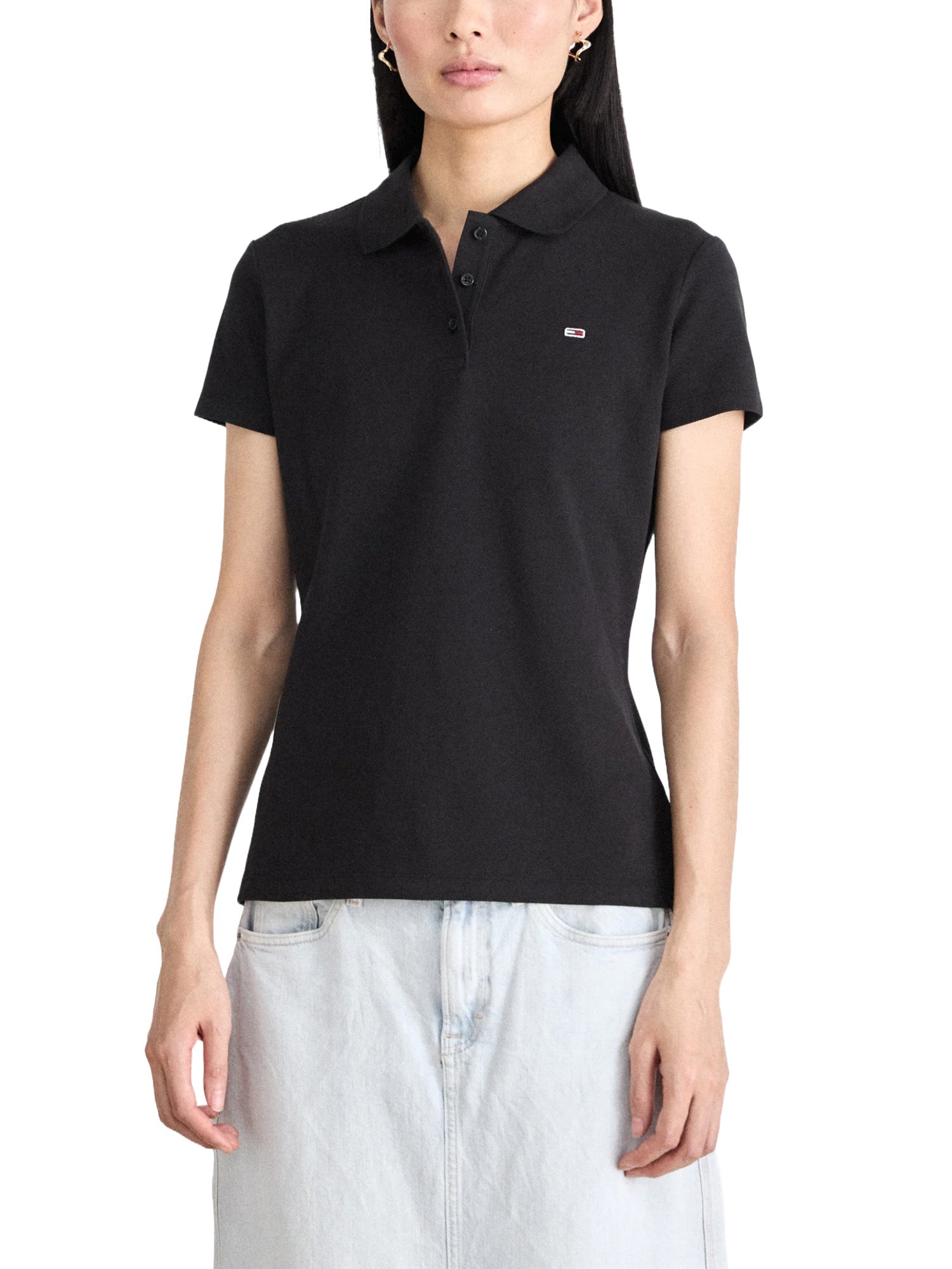 Polo Nero Tommy Jeans