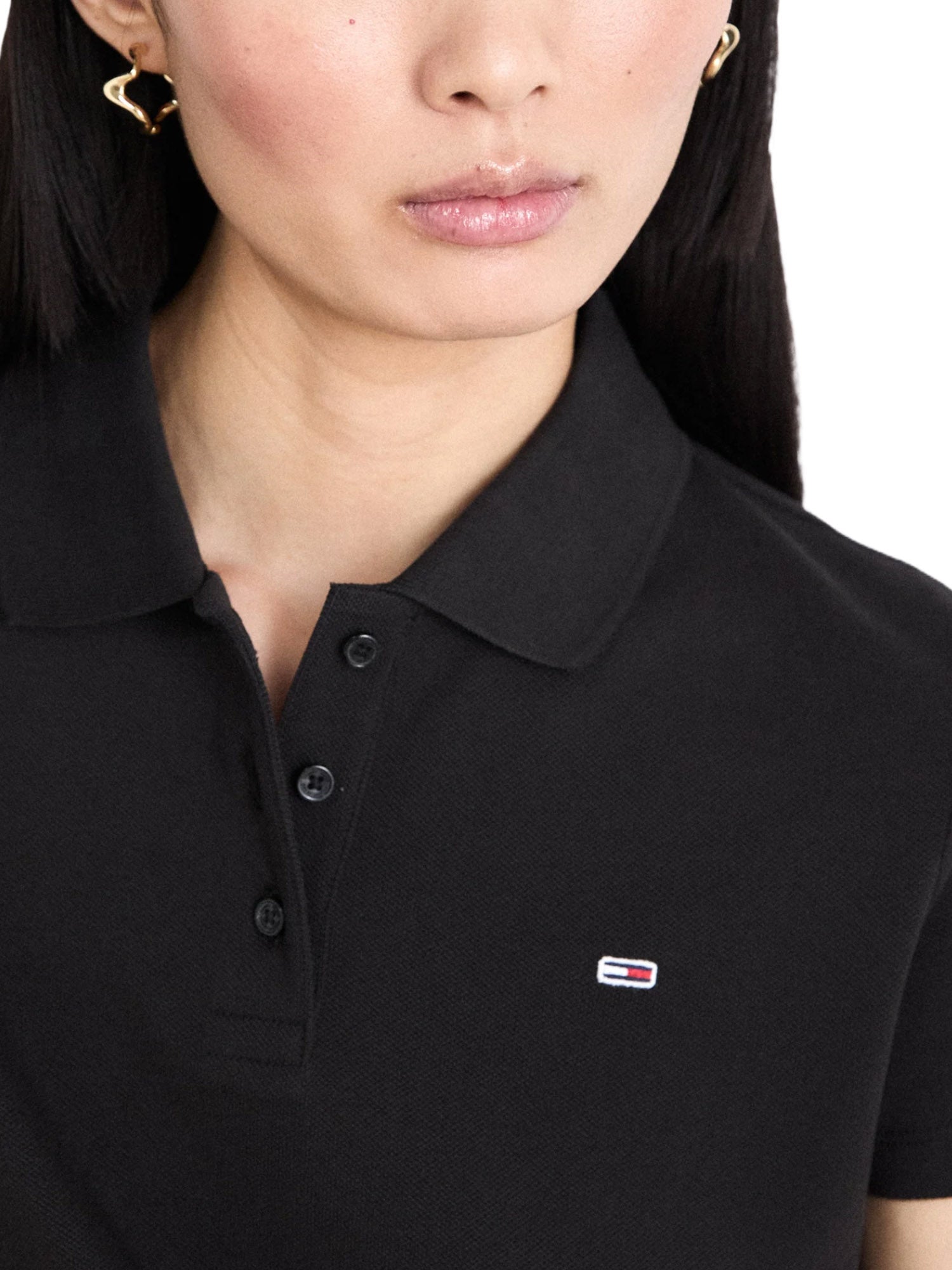 Polo Nero Tommy Jeans